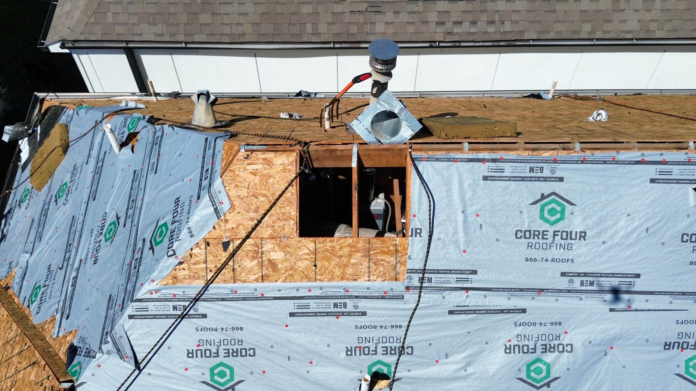 Roof Replacement using IKO Nordic in the Heights! by Core Four Roofing