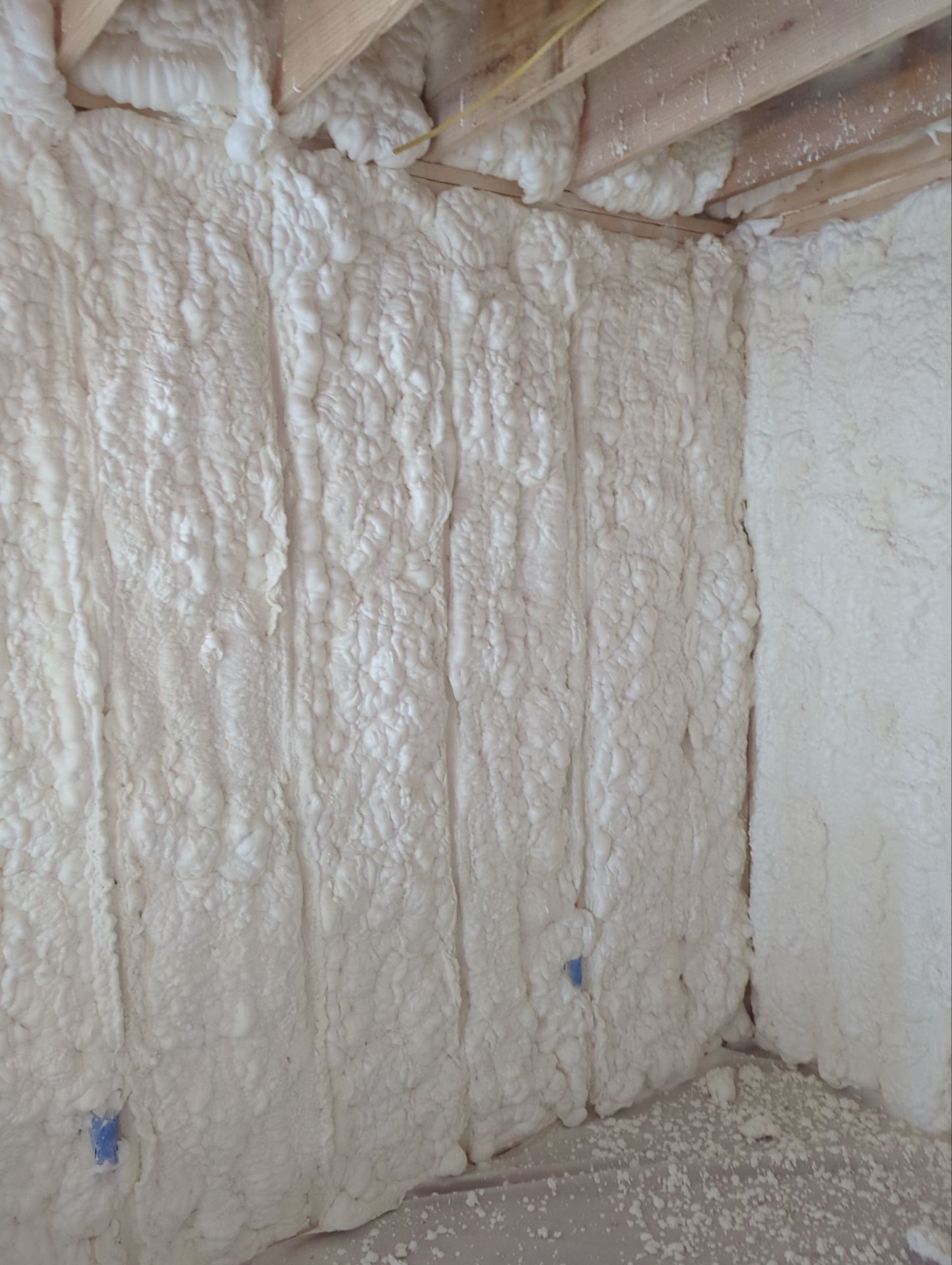 Basement Exterior Walls using Closed Cell Spray Foam by NYS Foam & Energy