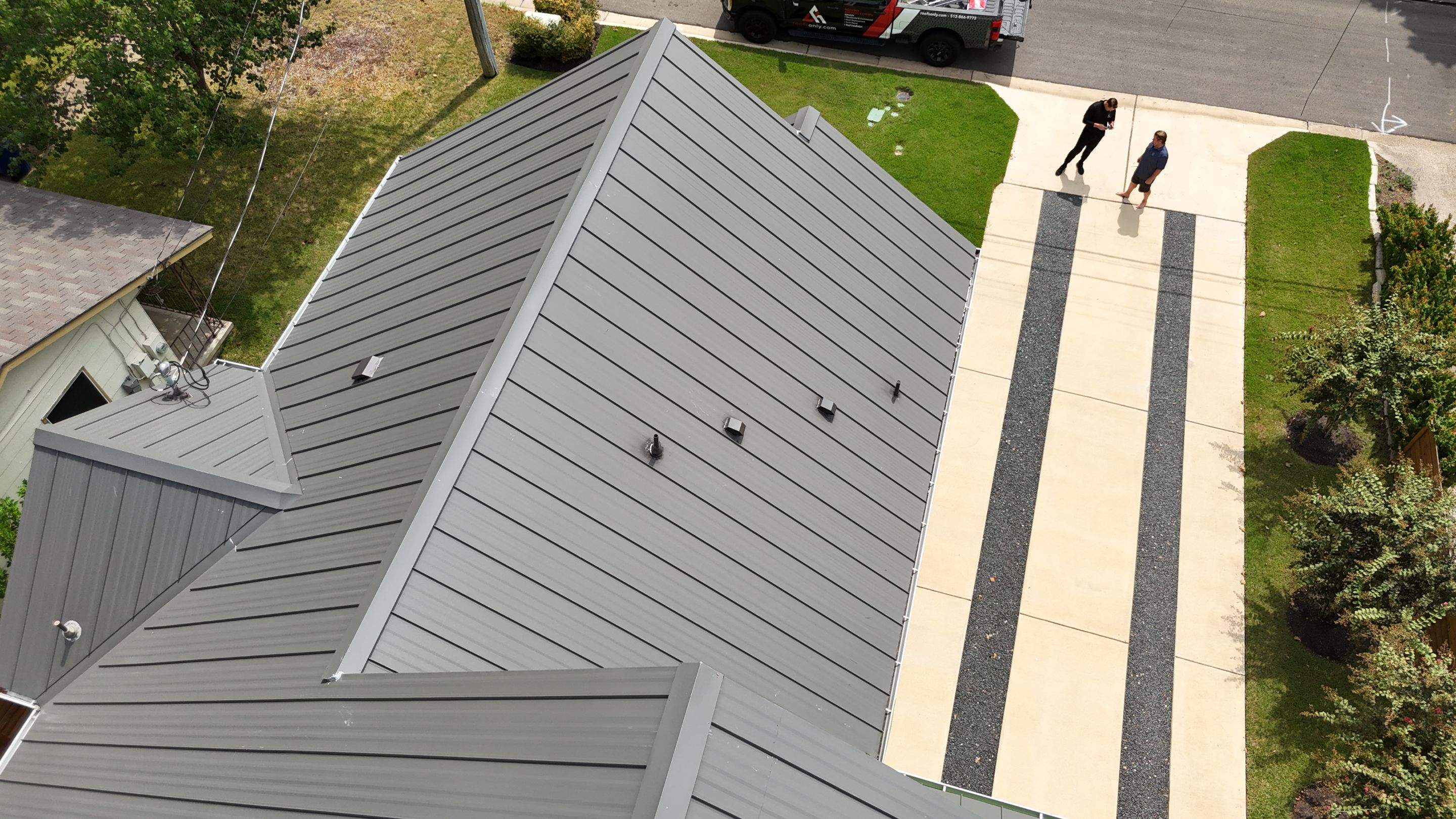 Charcoal Grey - L&A Metals LLC Type FF100, Hidden fastener/Standing Seam by RoofsOnly.com