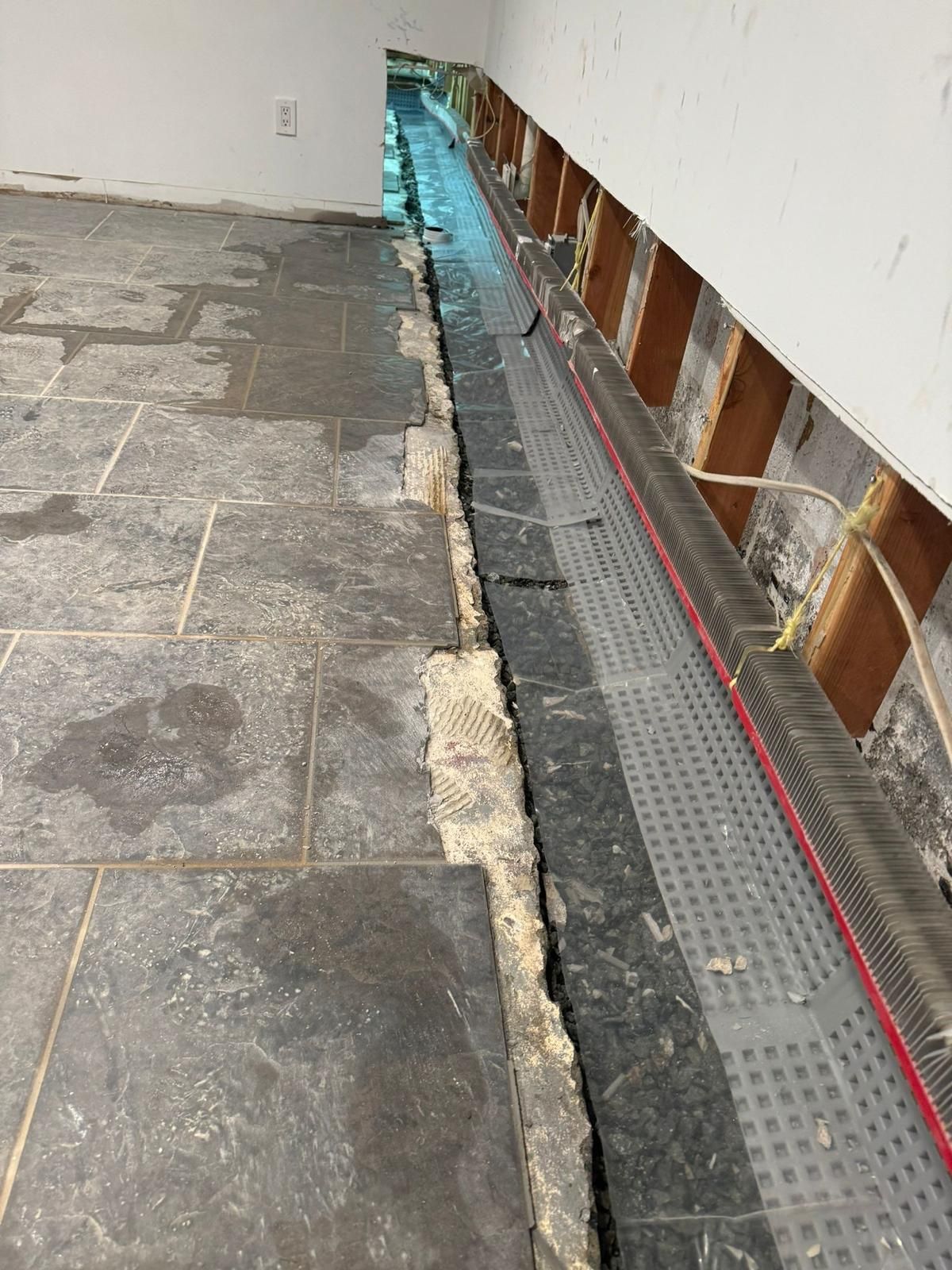 Interior French Drain Basking Ridge NJ by Pure Service Pro, LLC 