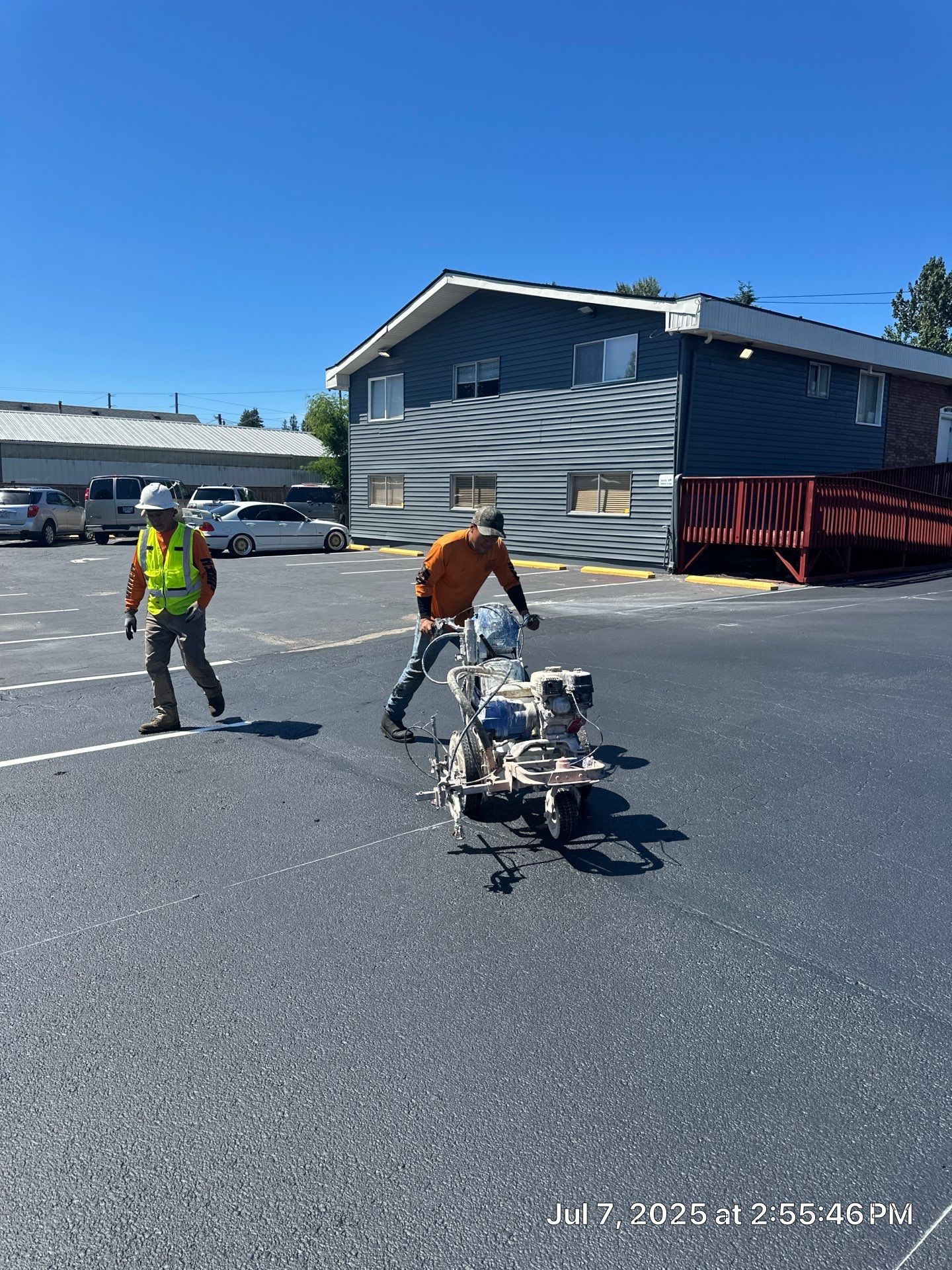 Parking Lot Sealcoat & Striping Repair   by Jireh Asphalt & Concrete Inc 