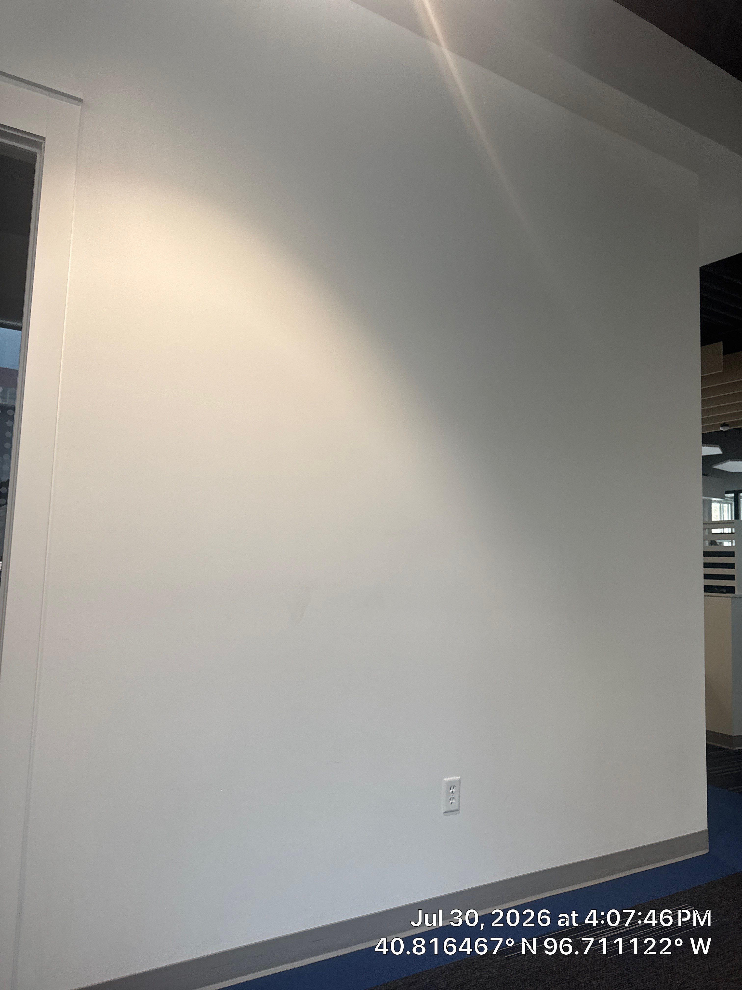 Commercial Office Interior Upgrades with Privacy Film and TV Mounting by CompanyCam Sales Demo