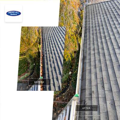 Gutter Cleaning using Gutter Cleaning Supplies