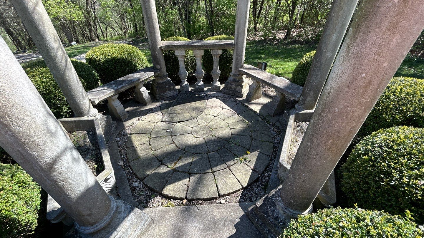 natural stone using Algaecide, soft wash soap by Northern Power Washing LLC.