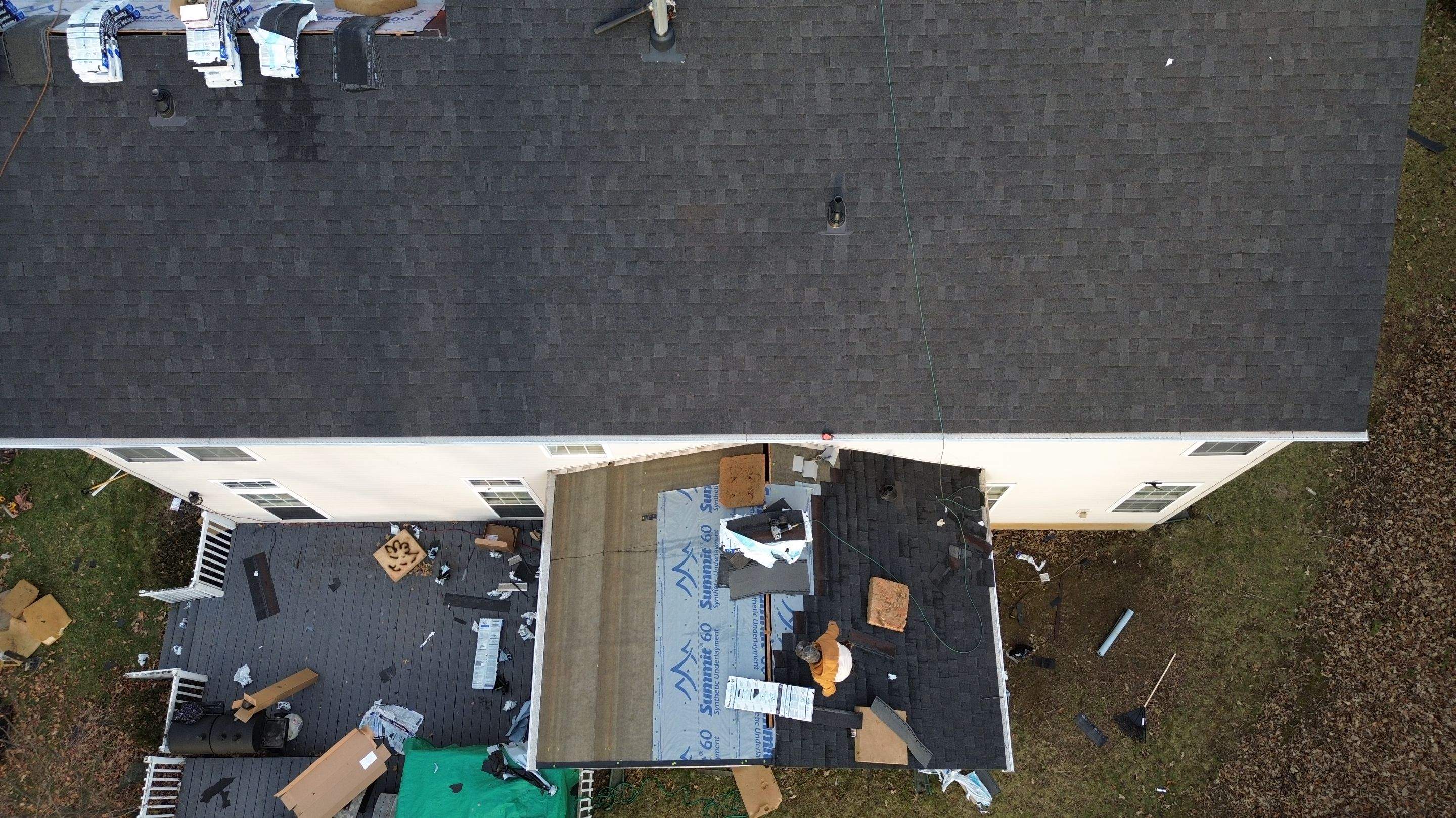 Walden Ponds - Pristine Black and Hydro Flo Gutter Guards by Tamlin Roofing