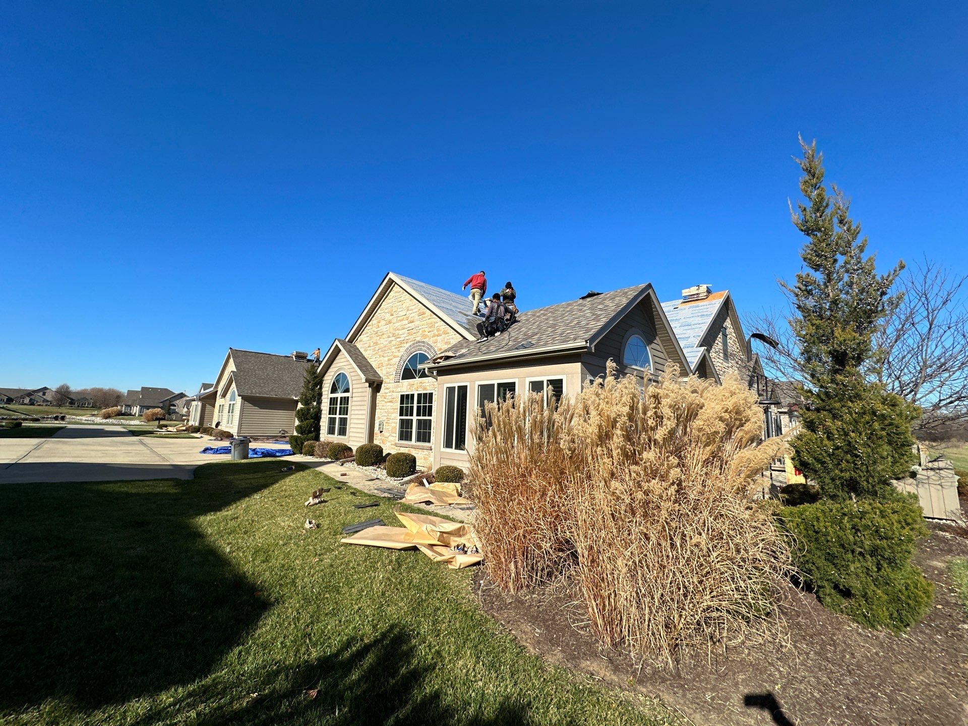 Installation of New Roof by H&F Exteriors