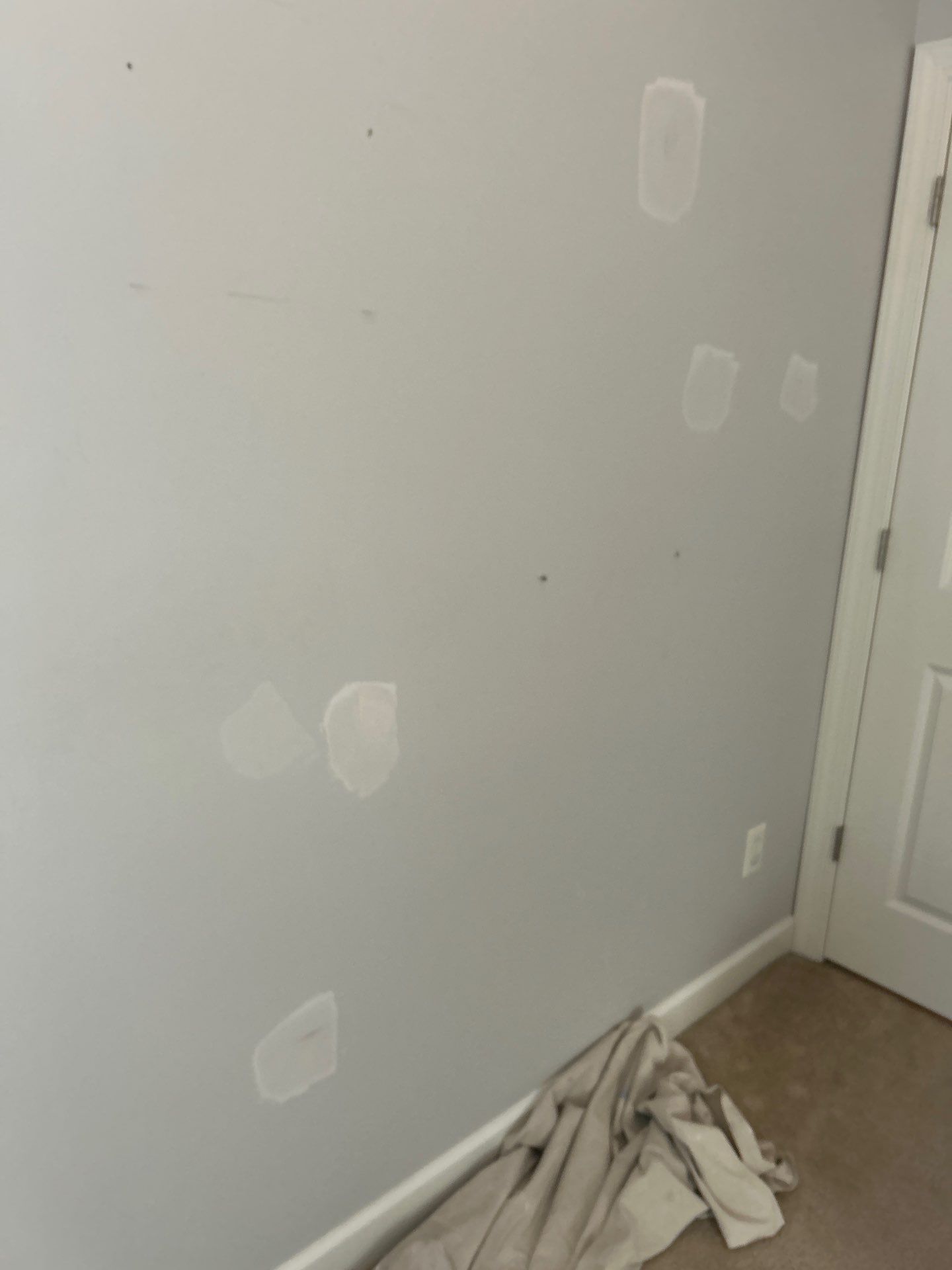 Drywall damage repair and repaint by GonzalezPainters & Contractors Inc 