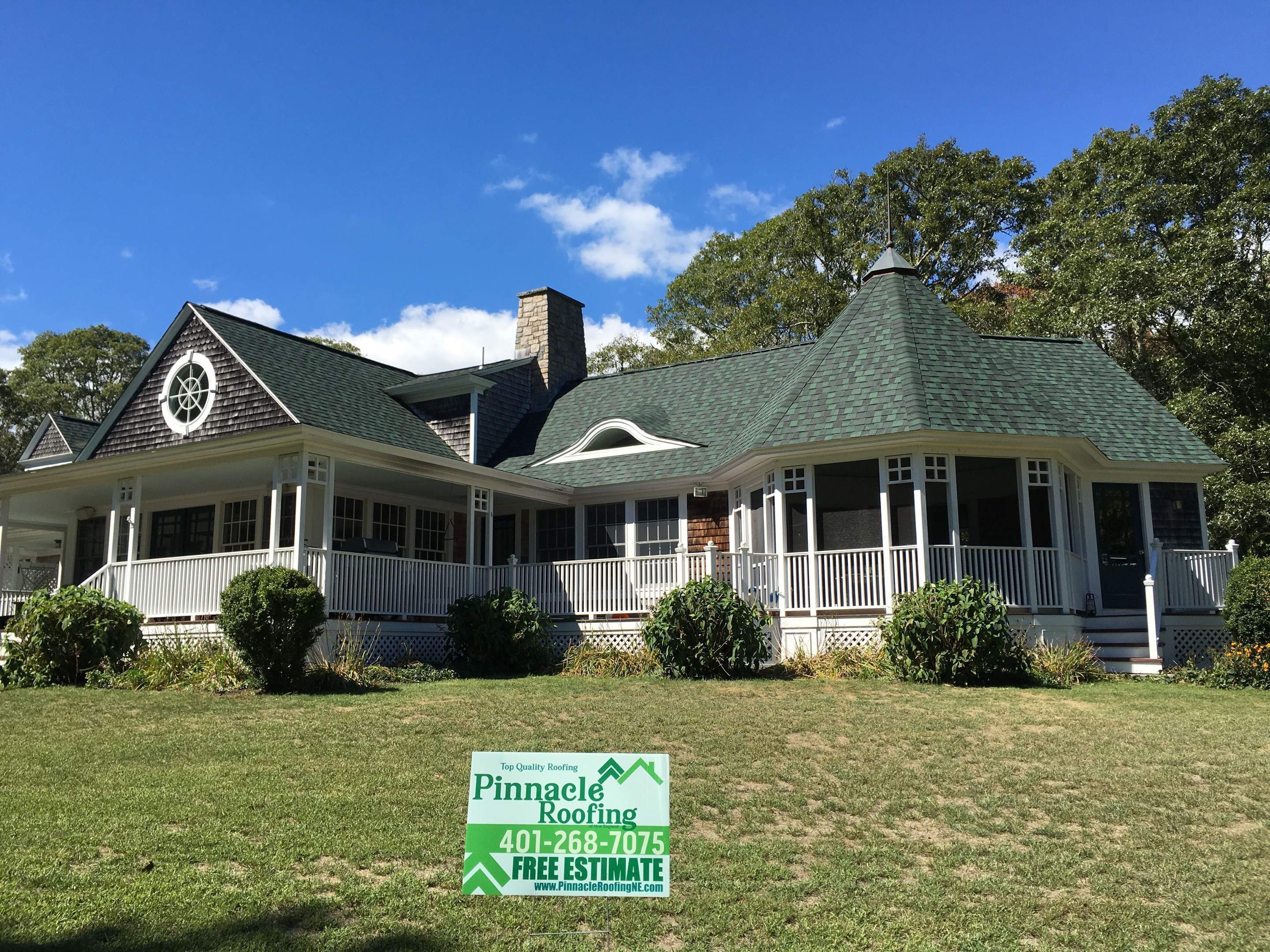 Hunter Green Roofs by Pinnacle Roofing & Skylights
