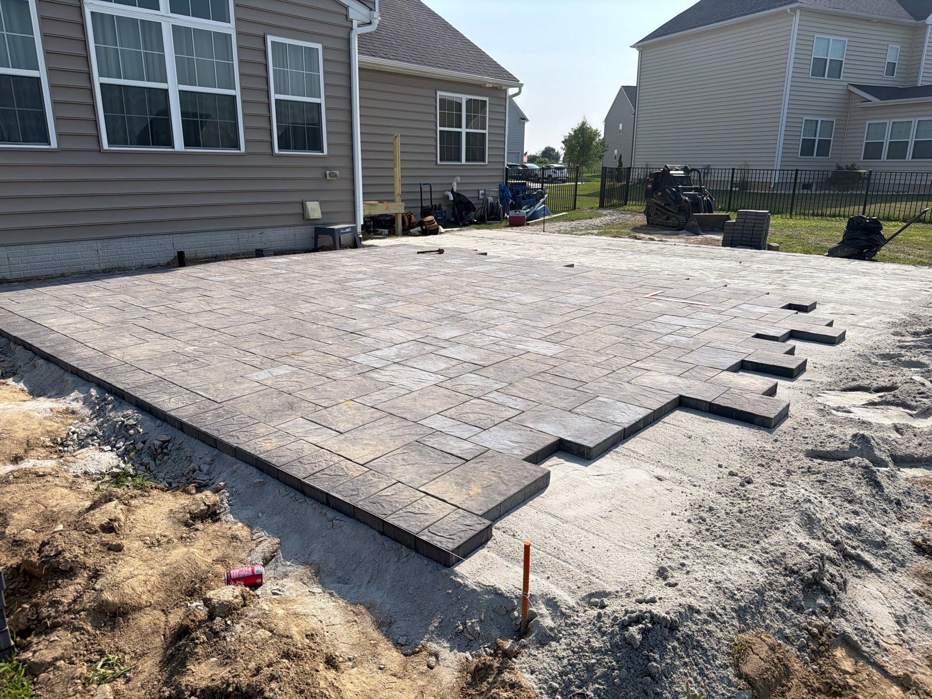 🏡 BELGARD PAVER PATIO WITH DECK STEPS IN MIDDLETOWN, DELAWARE 🔥🧱✨ by Studio G Indoor Spaces & Outdoor Living