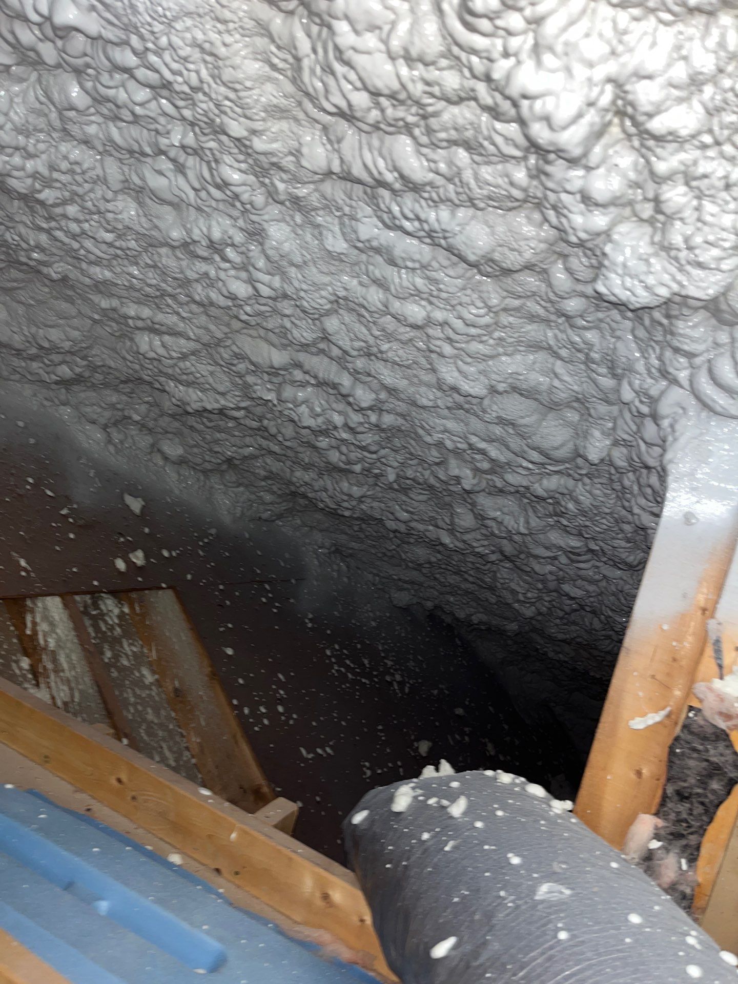 Attic Insulation using open cell spray foam by NYS Foam & Energy