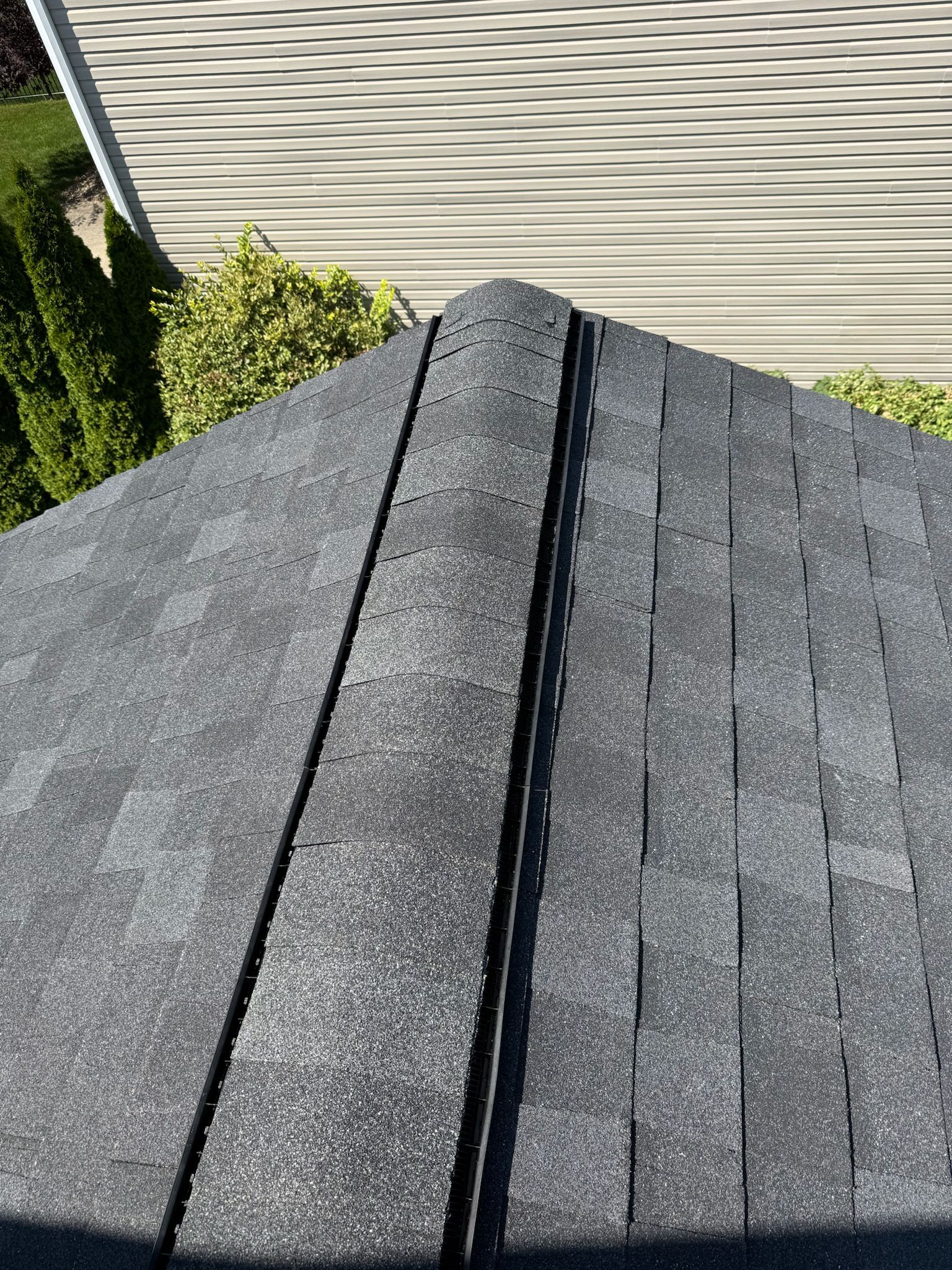 Atlas Pinnacle, Color, Black Shadow, Drip Edge, Color, White by Eagle Eye Roofing