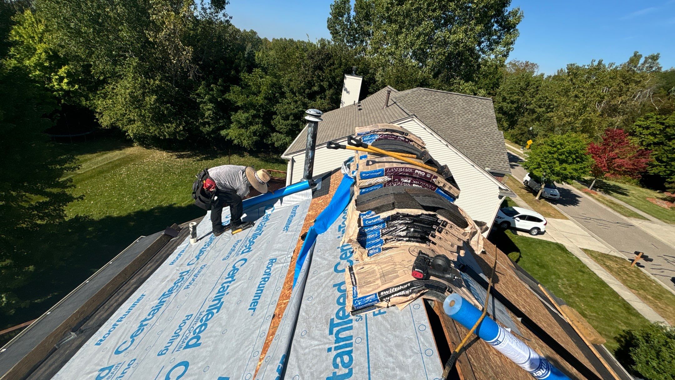 Roof Replacement using CertainTeed Landmark Pro by 180 Contractors