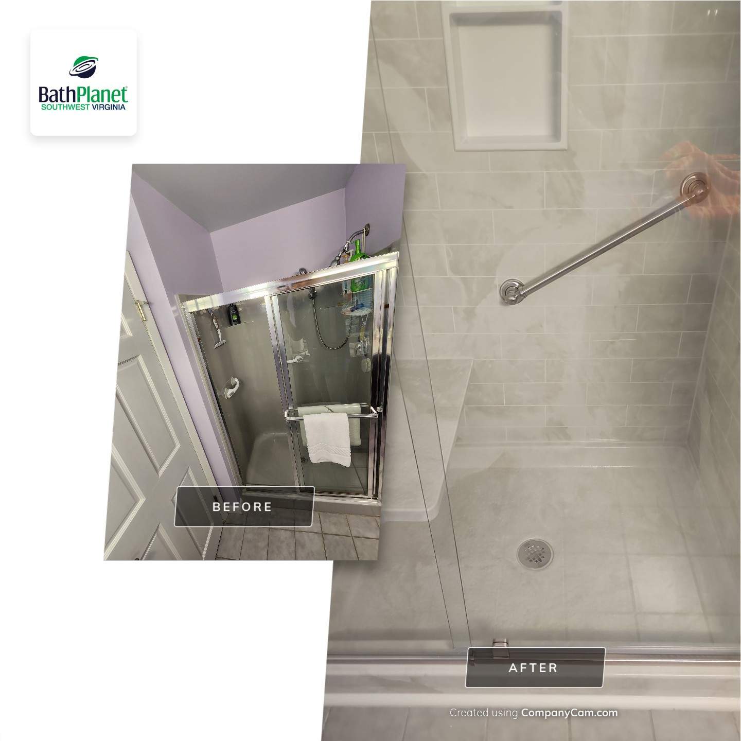 Shower Upgrade by BathPlanet SW Virginia