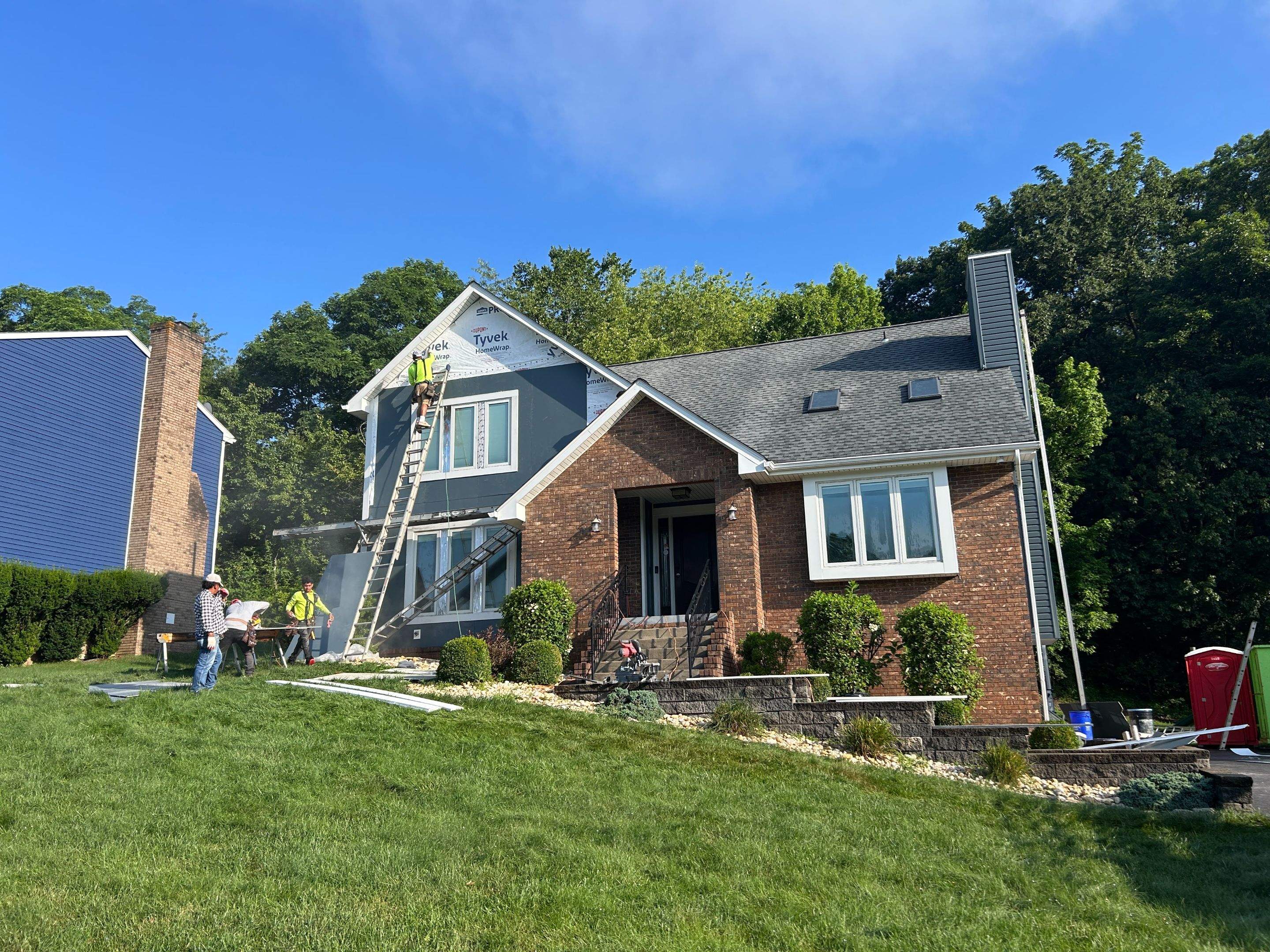 James Hardie Board and Batten Home Siding Renovation in Coraopolis by Ideal Siding Pittsburgh