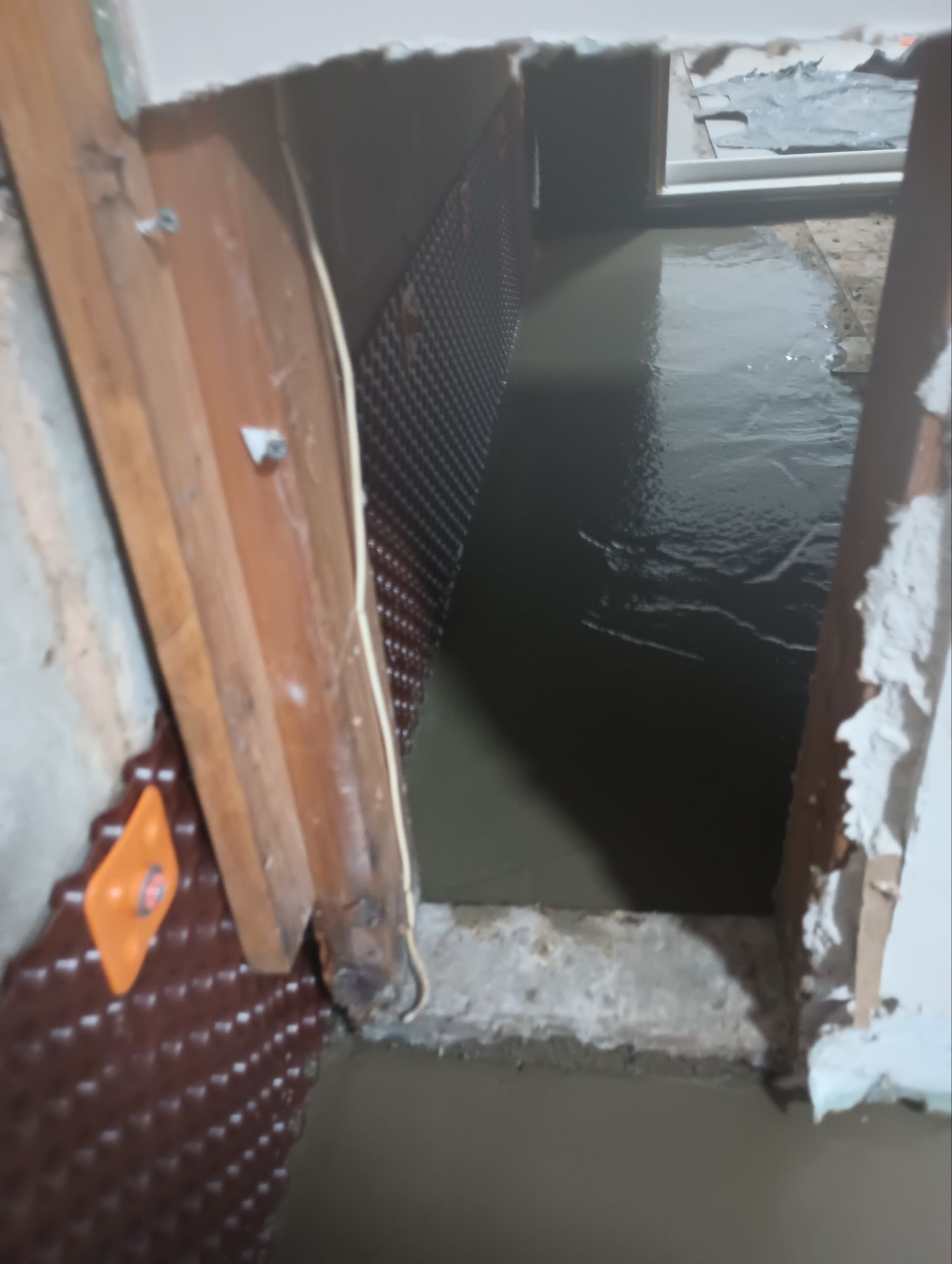 French Drain using pipes by Stone Waterproofing