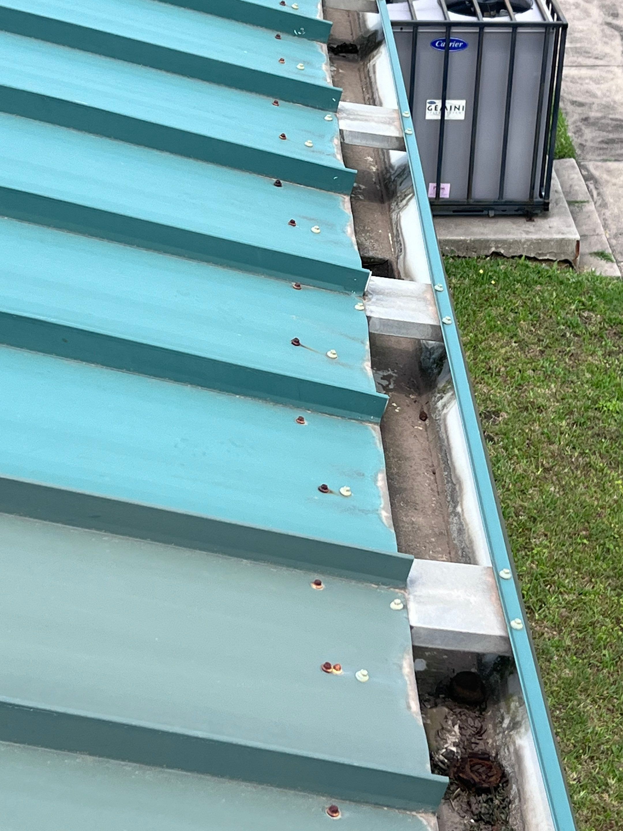 Hail Damage using Metal by Roof Repair Company