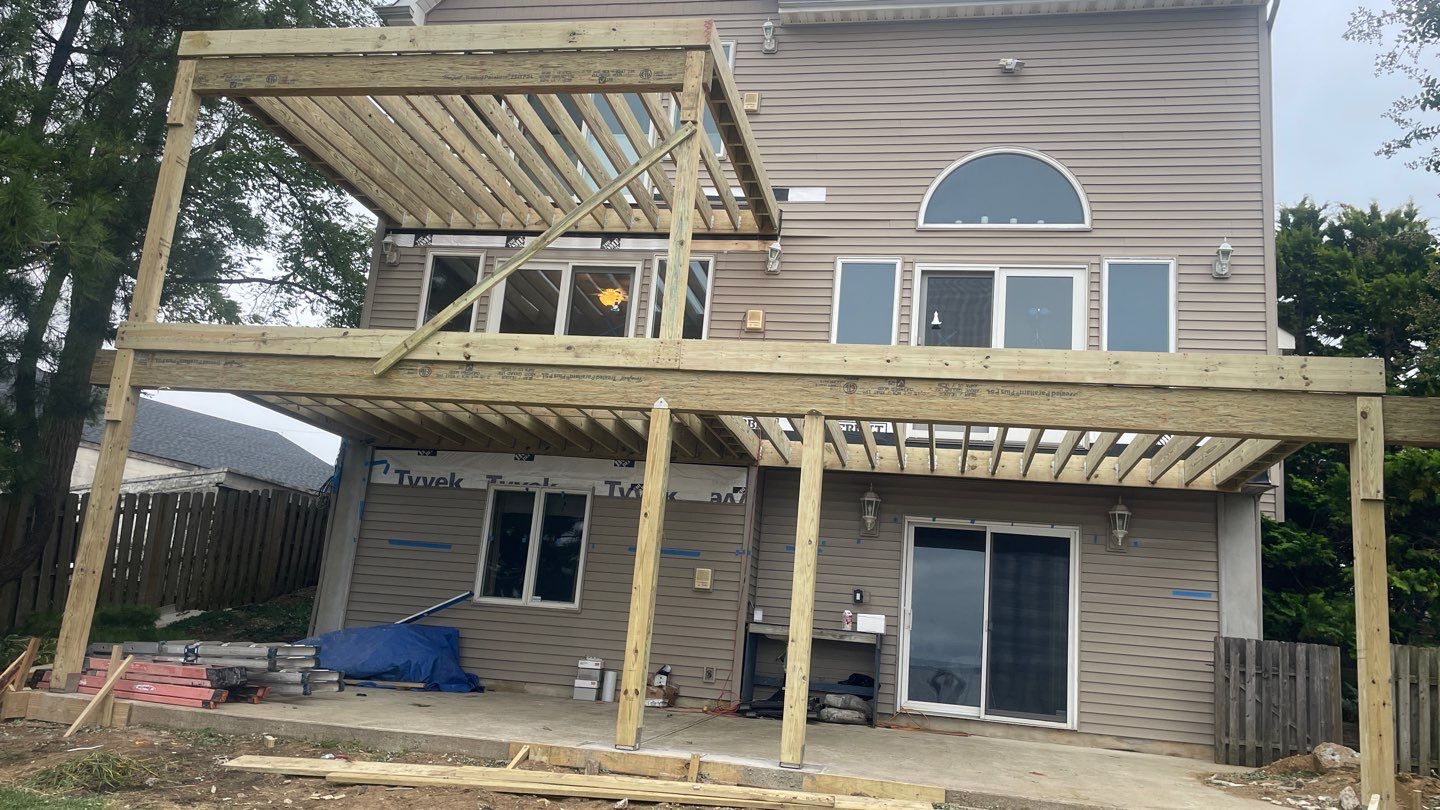 Waterfront deck In Keyport  by deck guardian