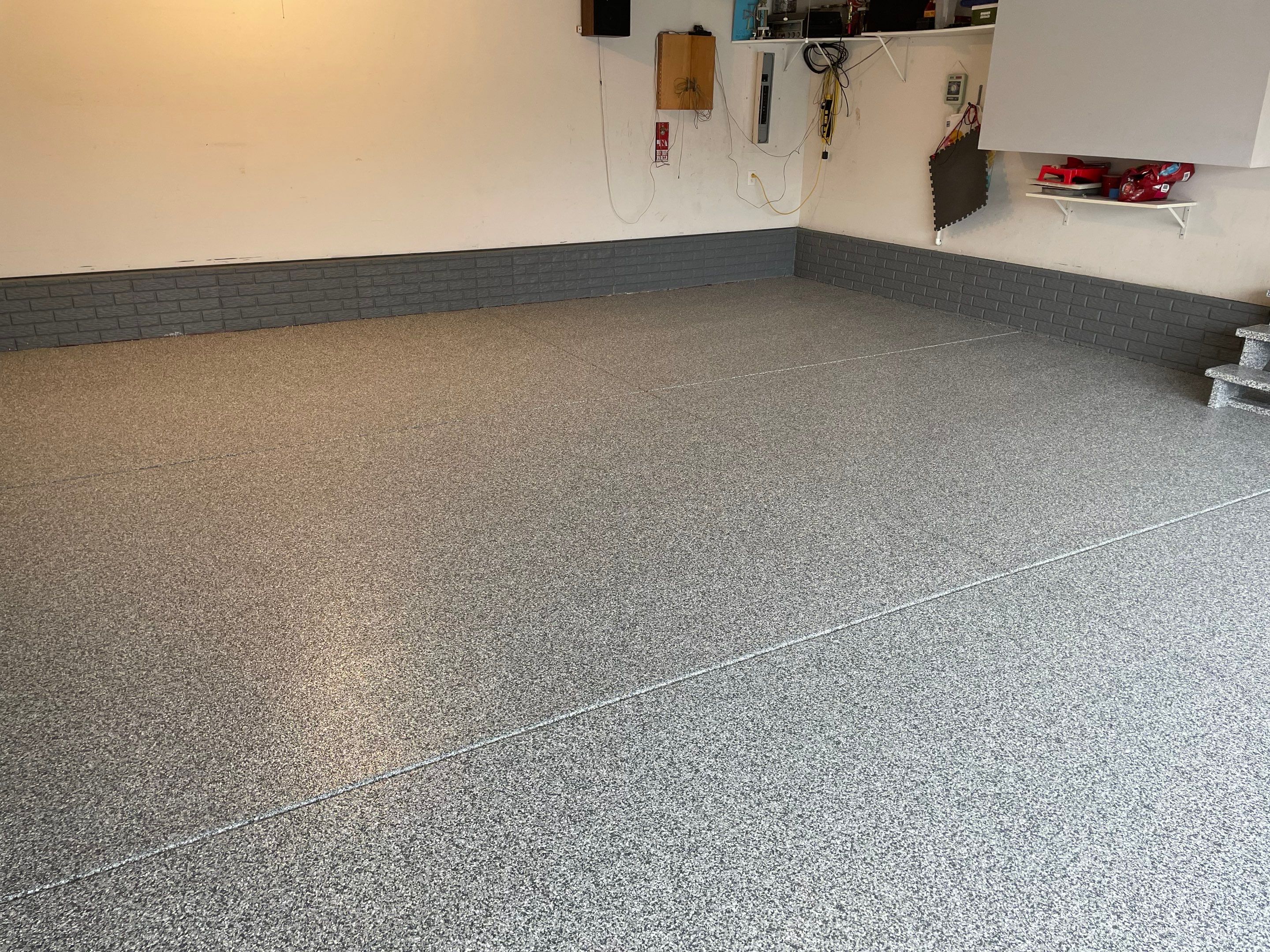 Gravel Carrera by Granite Garage Floors