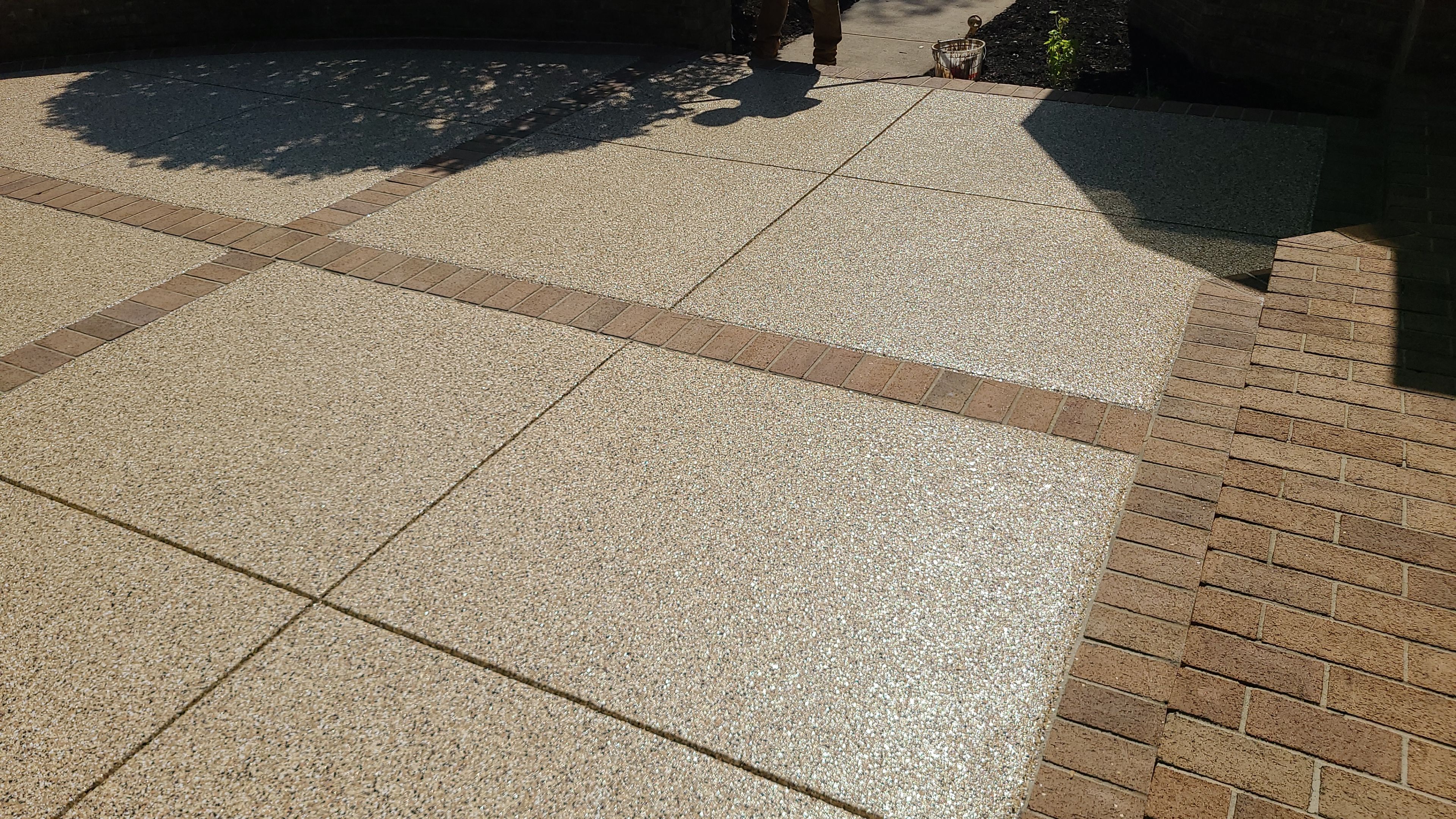 Patio in Sandstone - Hermitage, PA by Alexander Concrete Coatings