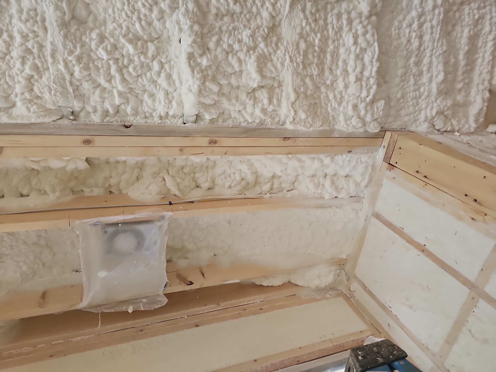 Spray Foam Insulation using open cell spray foam by NYS Foam & Energy