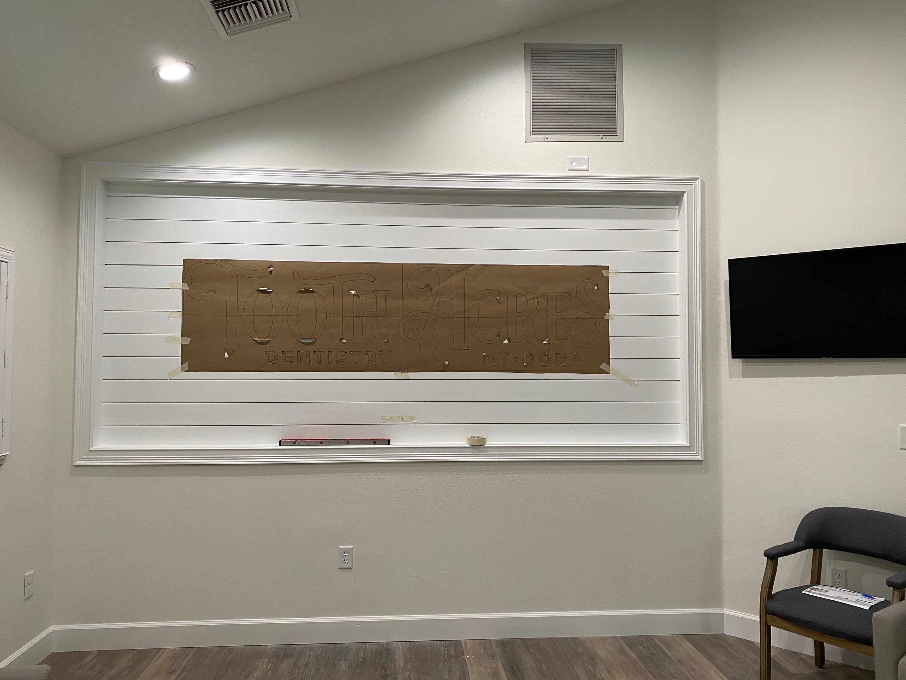 Brushed Aluminum Acrylic FCO Letters for Tooth Acres by SignCrafters