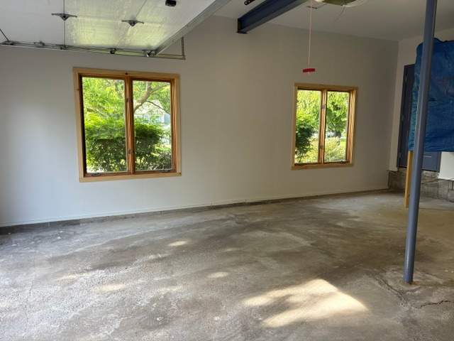 Vintage Cobalt Garage Coating by NG Masonry & Construction LLC