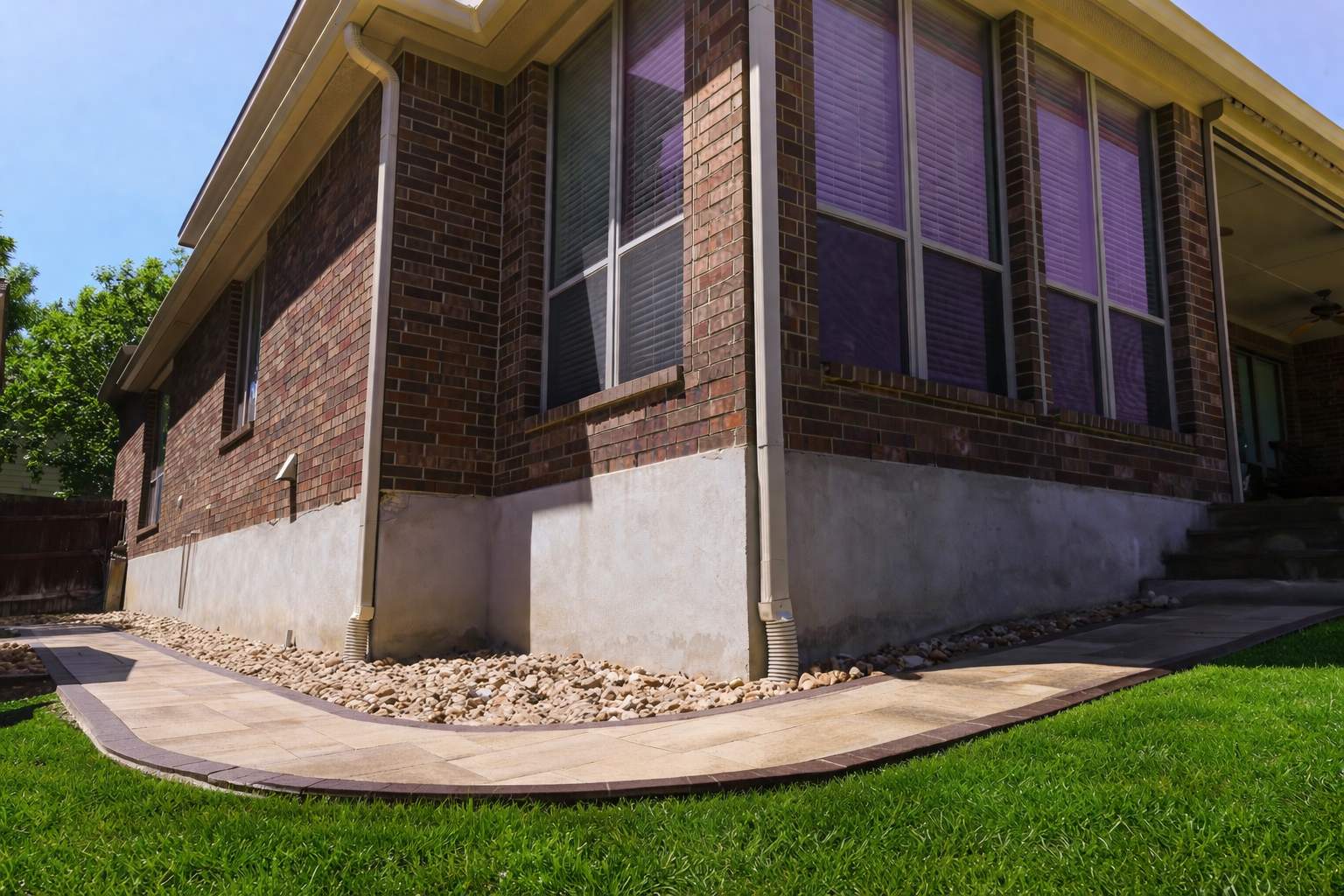 Belgard Paver Walkway, Rock Beds & Wax Myrtles | Far West Side, San Antonio TX by Hole In One Lawns, LLC