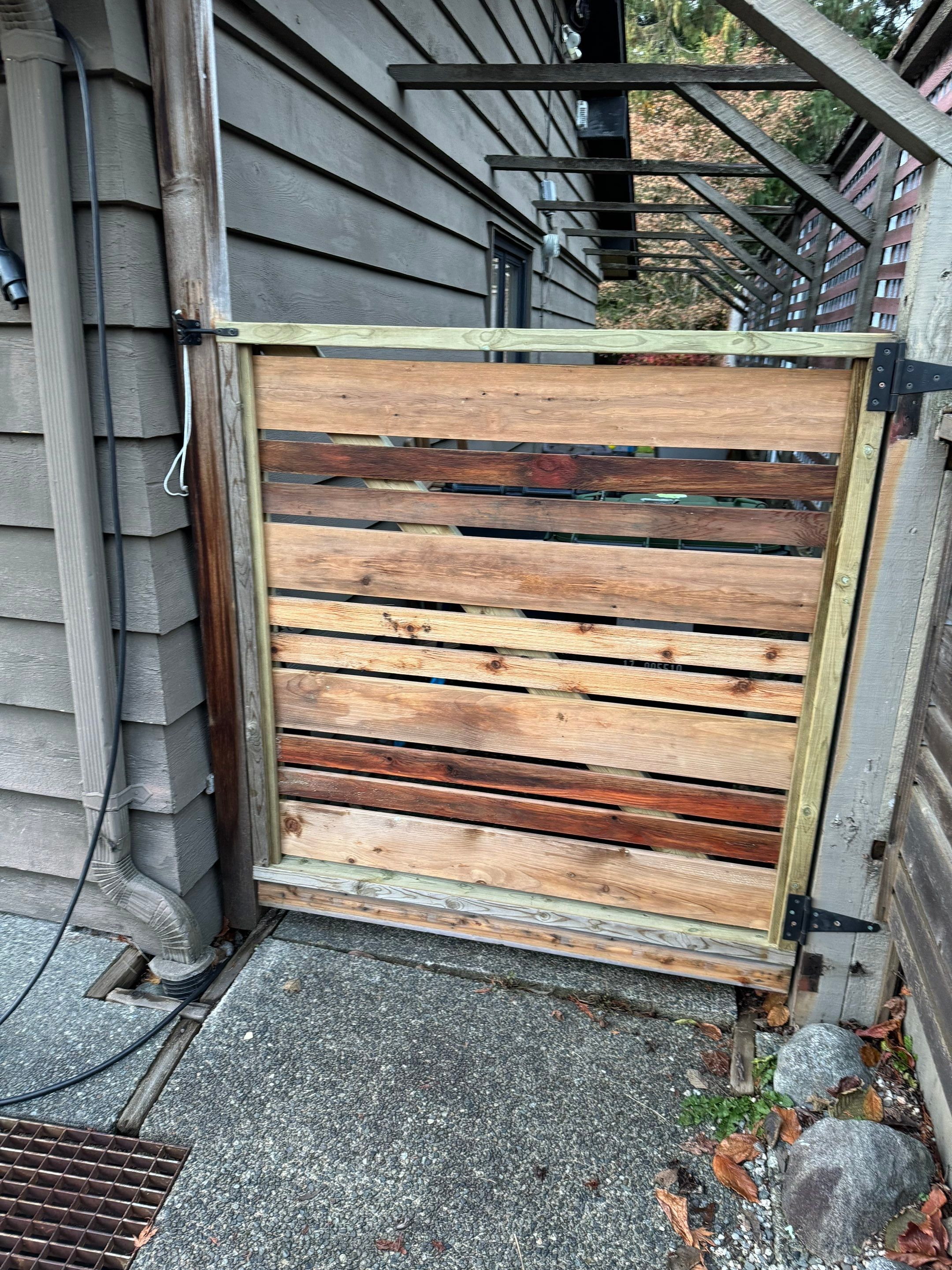 New Wooden Gate by YVR Construction Group