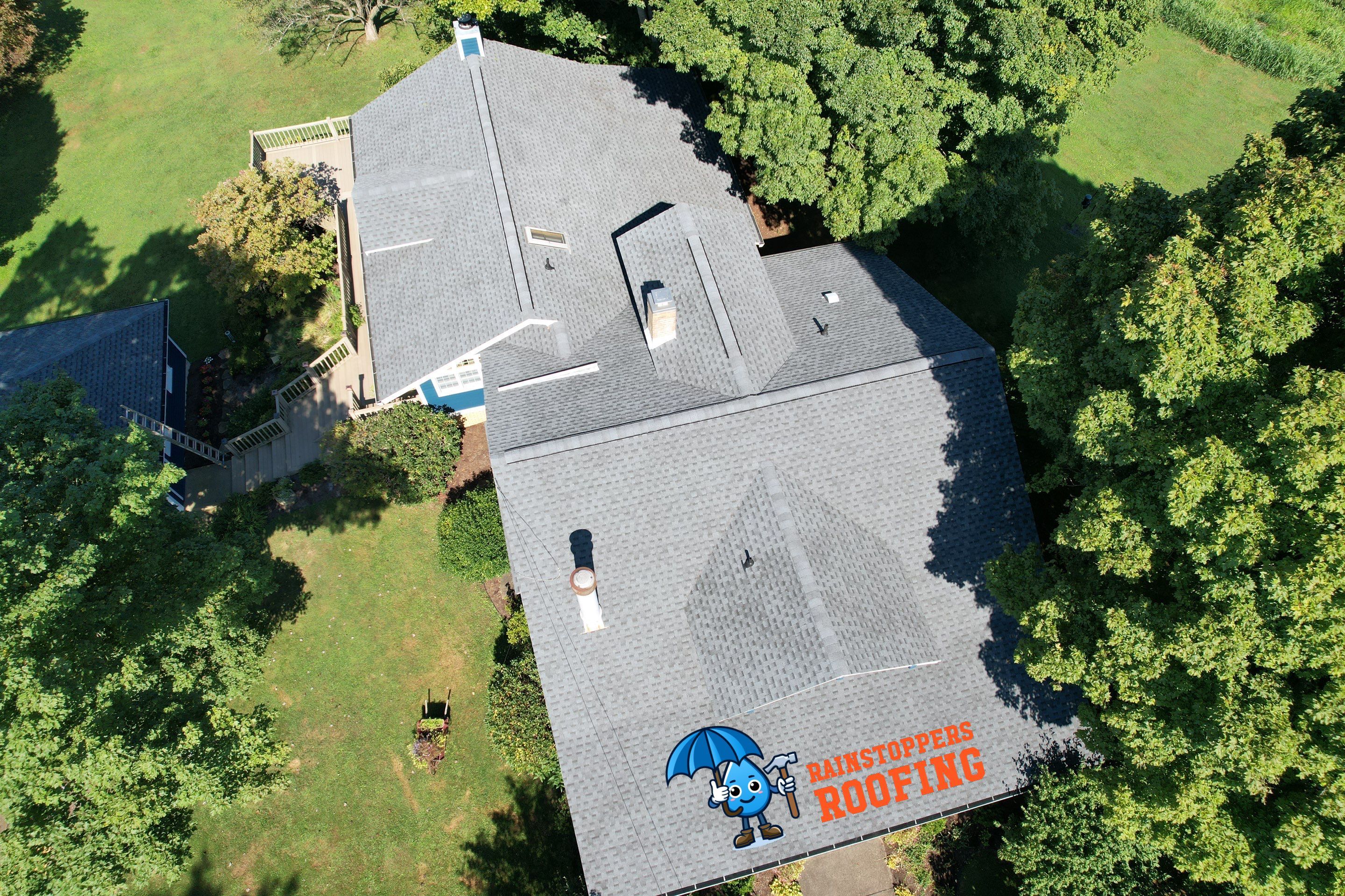 Residential Roofing Installation using GAF Timberline HDZ, Pewter Gray by Rainstoppers Roofing