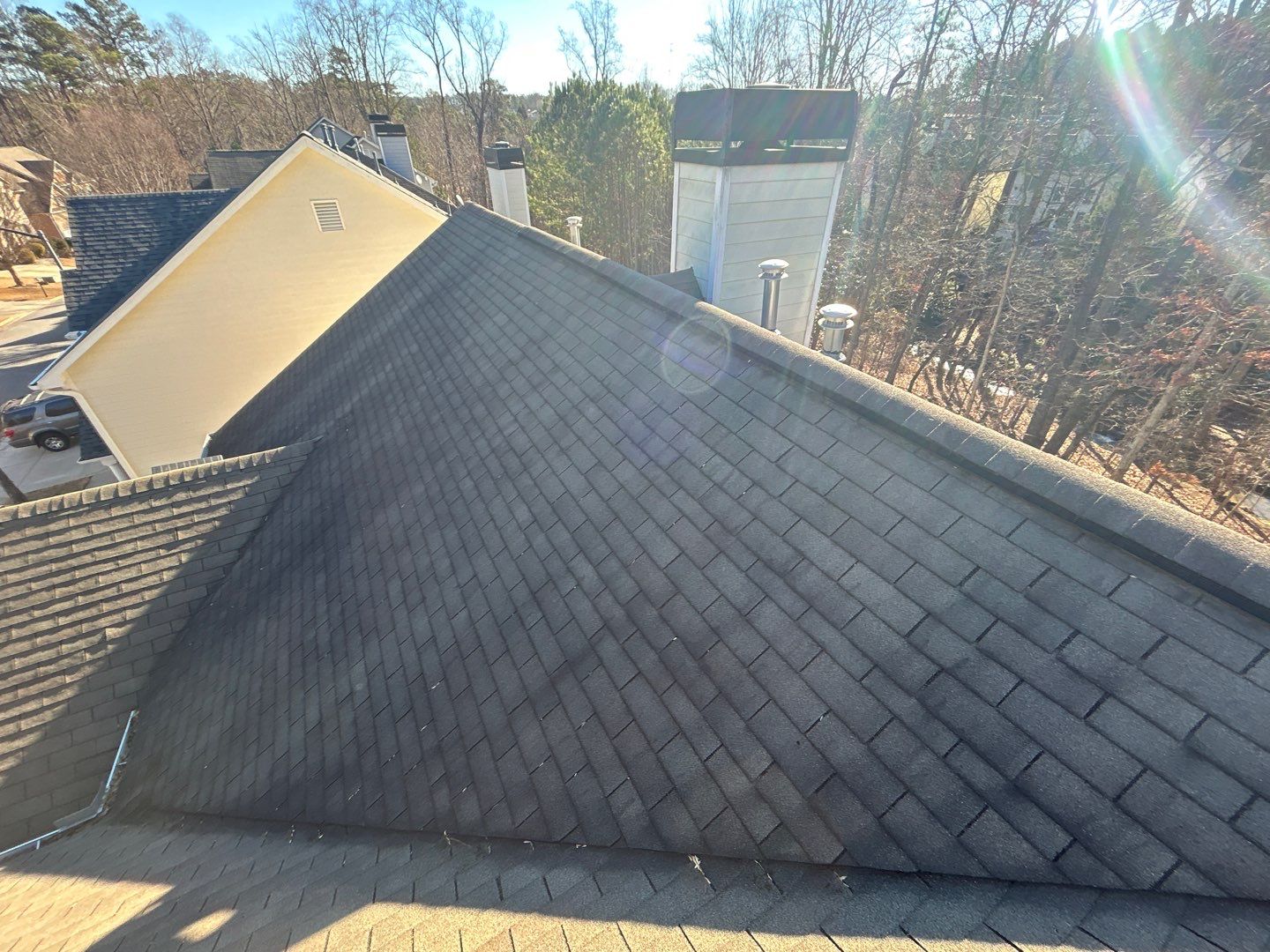 This roof was brought by Farmers Insurance - Residential Roofing Installation by Georgia Roof Advisors