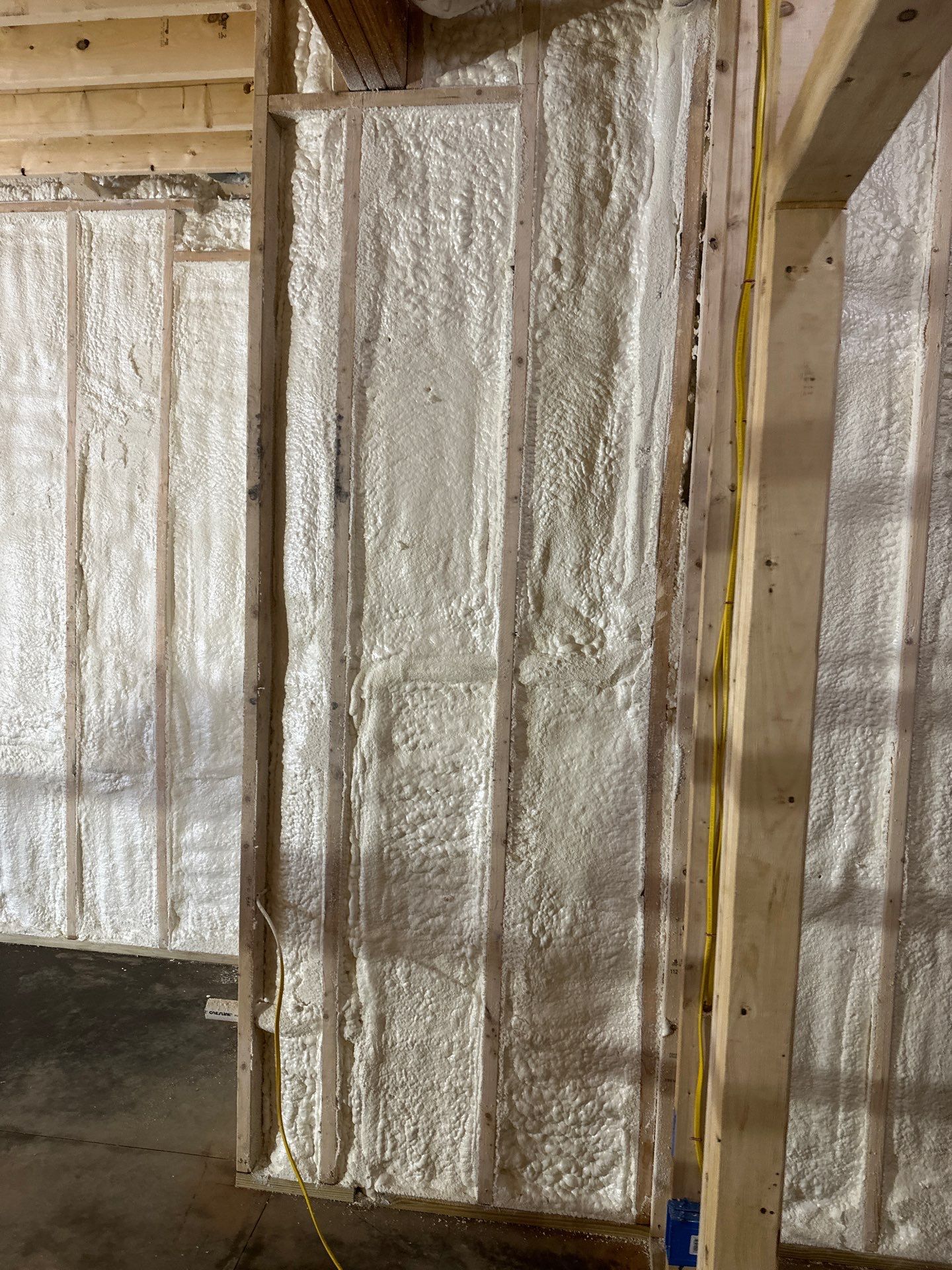 Basement Exterior Walls using Closed Cell Spray Foam by NYS Foam & Energy
