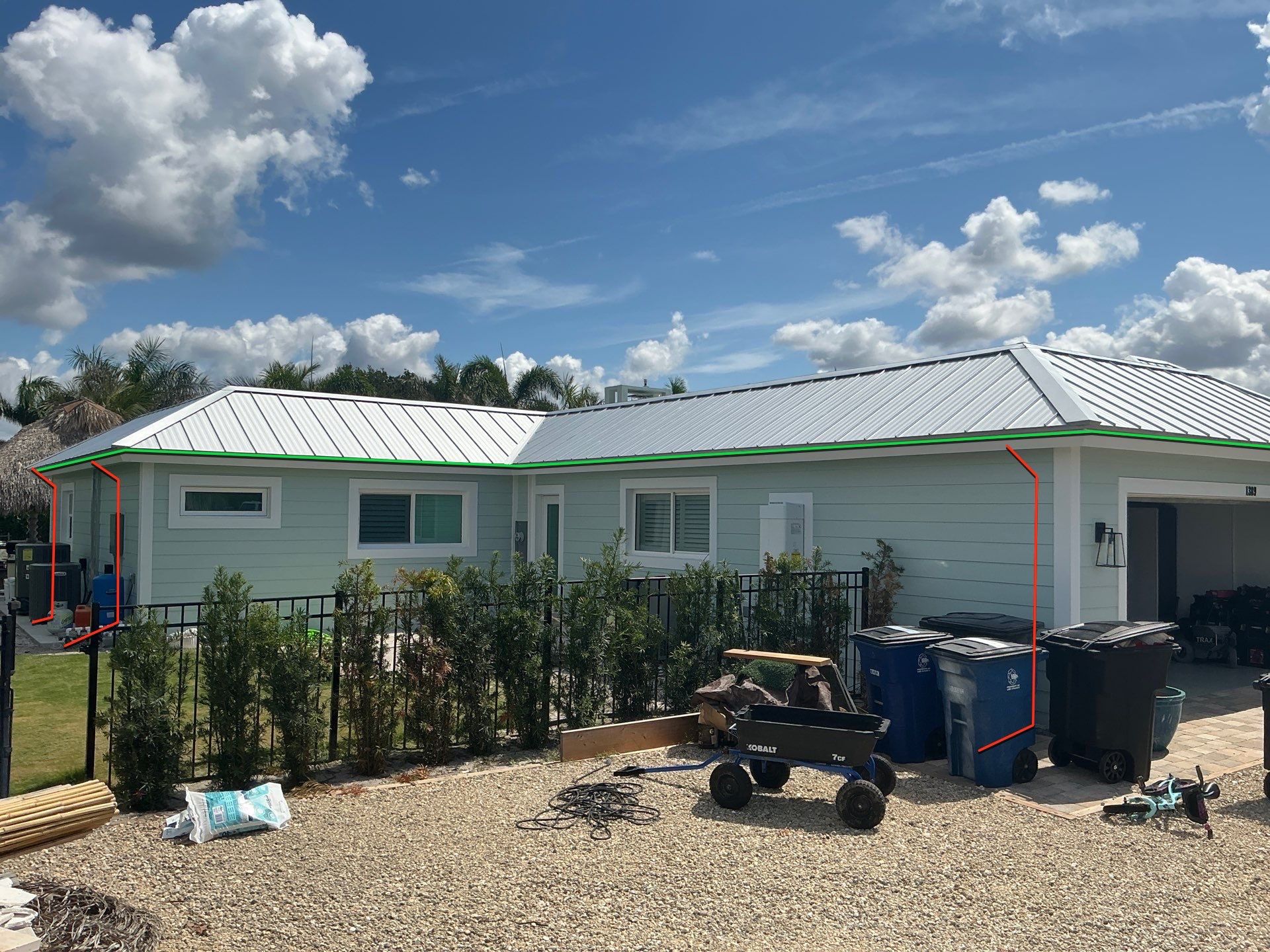 Half-Round Aluminum Gutters in Fort Myers FL by Gutter Professors