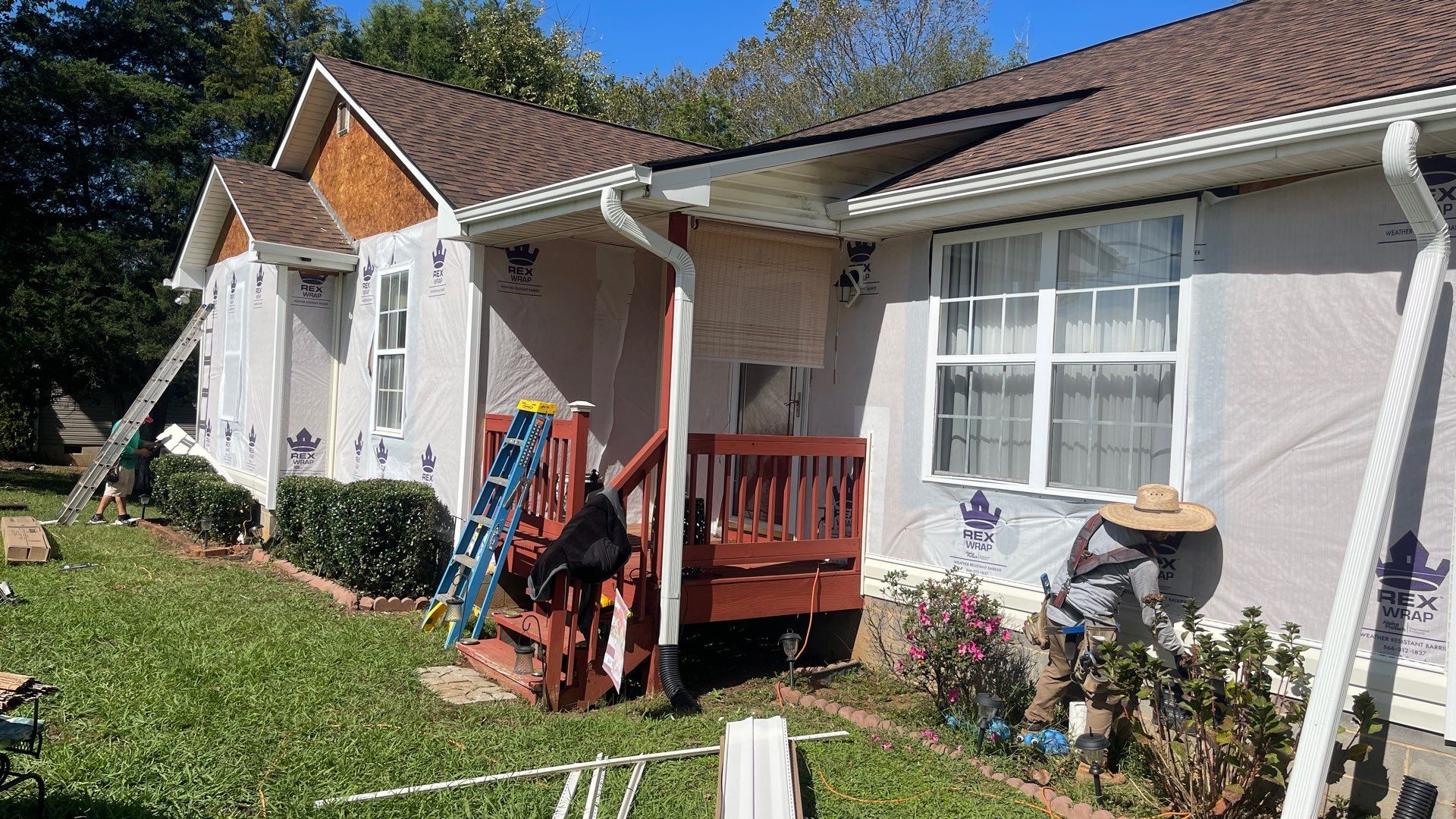 Roof replacement, siding, interior and gutter repair by hail damage by Just Brilliant Restoration JBR