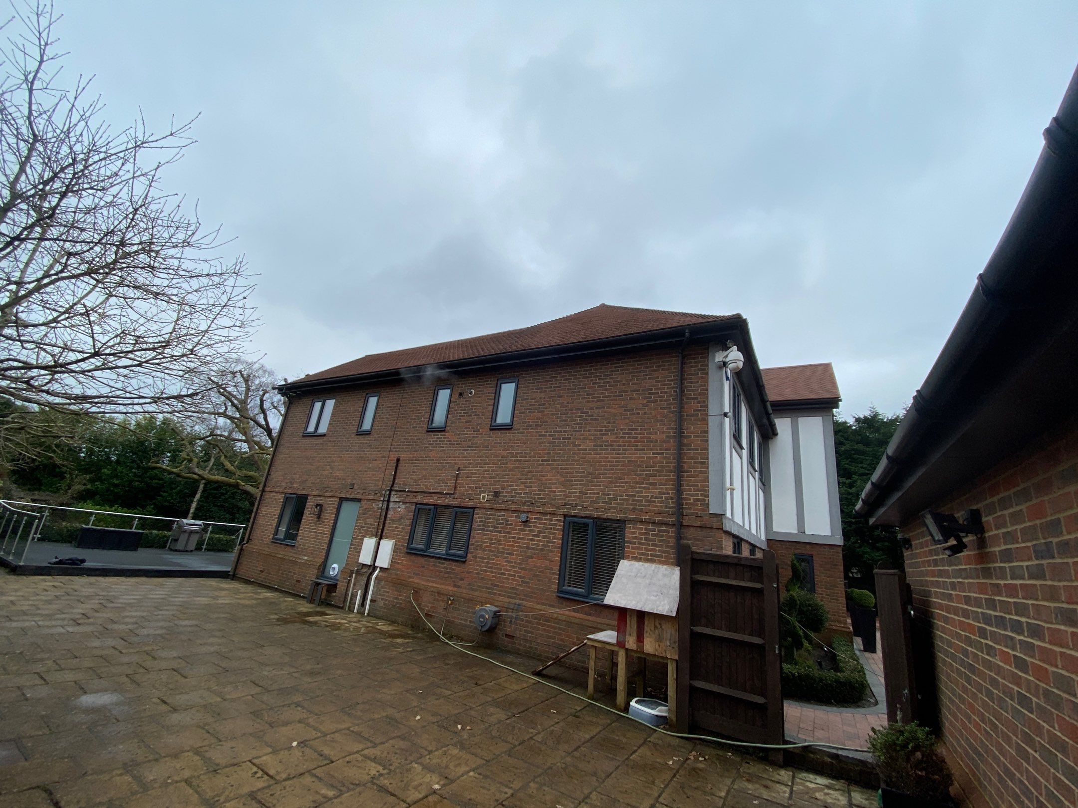 Roof and Driveway Clean using Mosmatic FSC and Biocide by Ges Exterior Cleaning ltd
