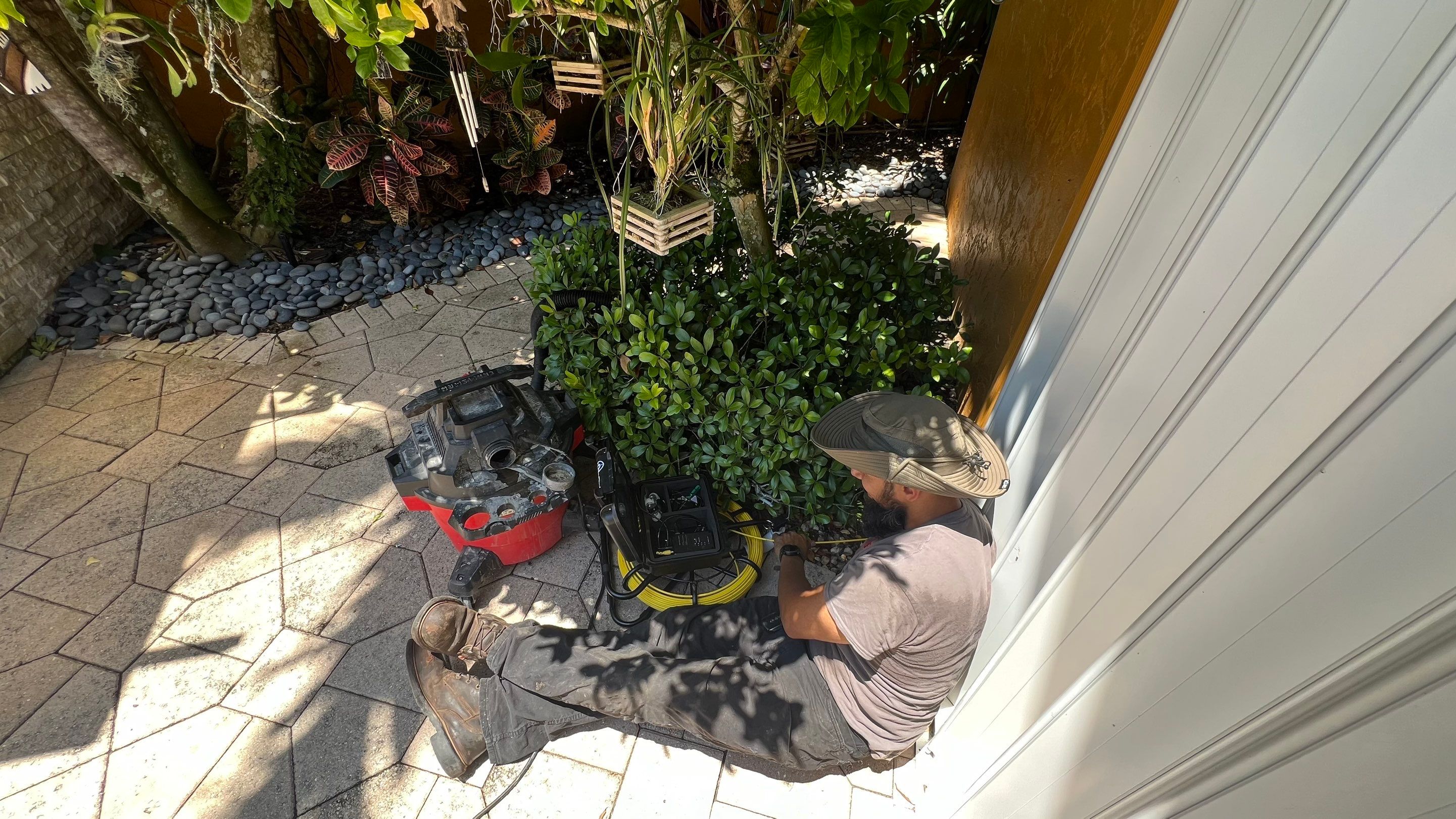 Residential Stormwater Gutter Drain System Maintenance by APS Power & Water