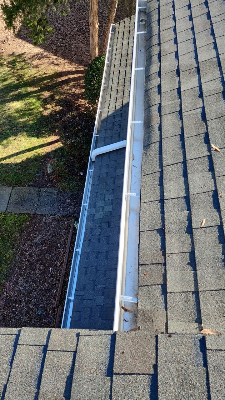 Gutter Cleaning using water by G&H Home Tech Pros LLC