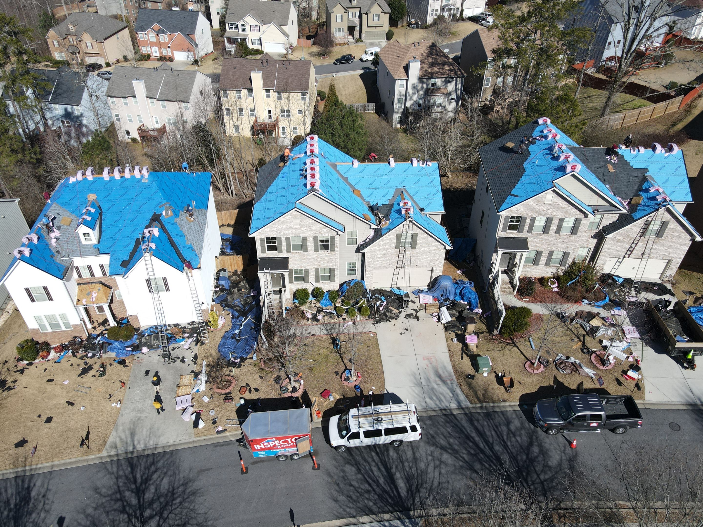 Residential Roofing Installation using Owens Corning by Inspector Roofing and Restoration