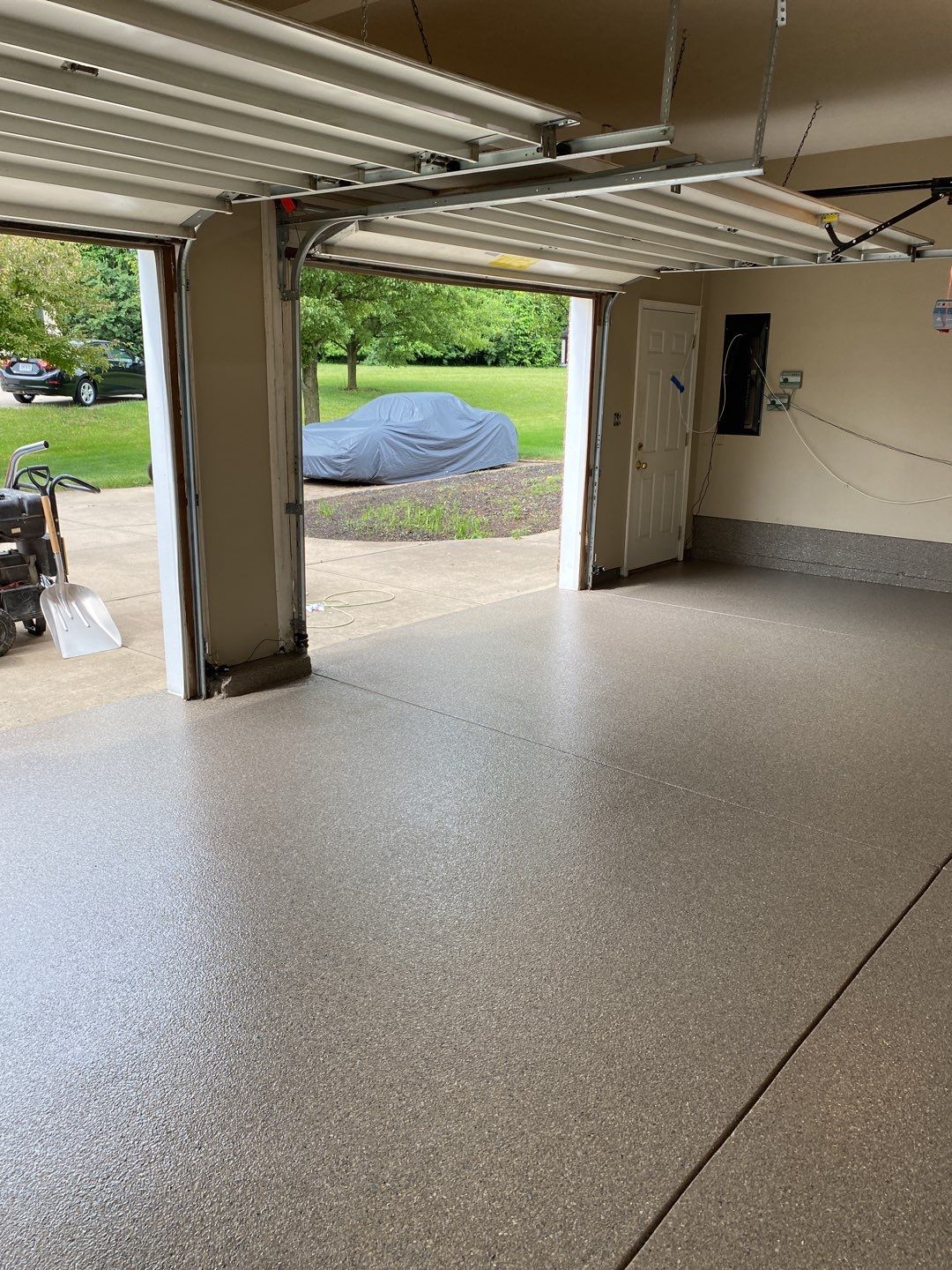 Garage Floor using Flint by Your1DayFloor.com