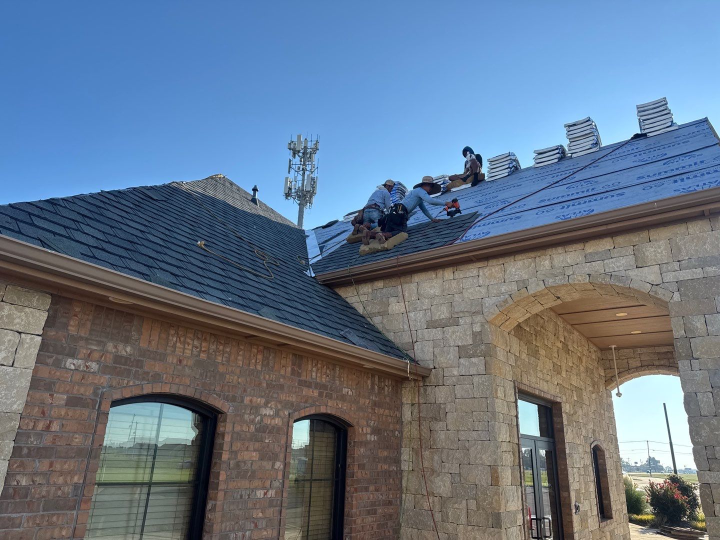 Bank Reroof by Castillo Roofing