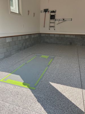 Garage Floor Coating using Coyote