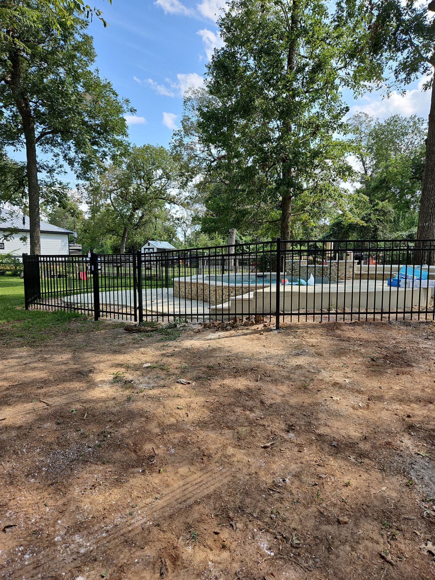 Ranch Style fence Plus Iron installation by Tim's Fences