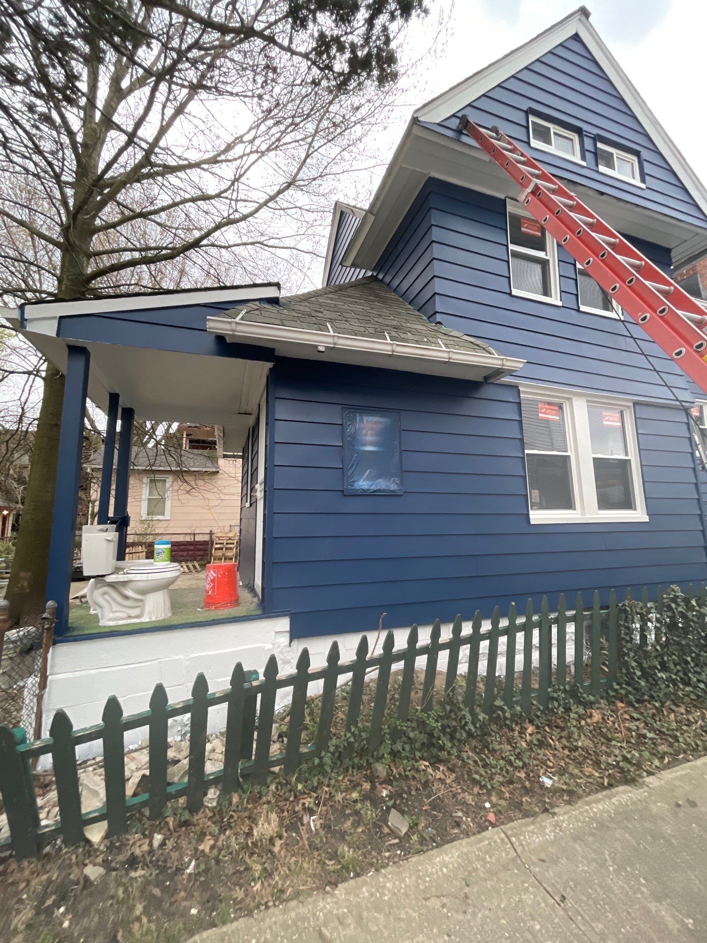 Exterior Painting using Benjamin Moore Element Guard by Callaway Contracting LLC