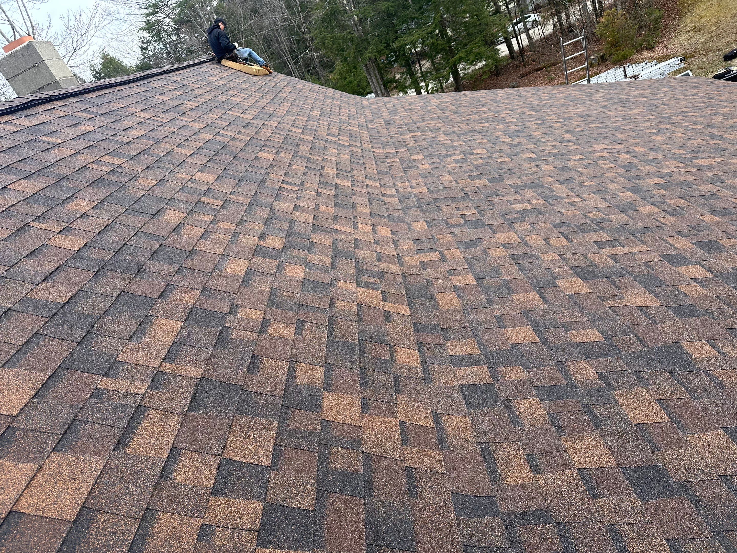 🏔️ Log Cabin Roof Replacement – Tuftonboro, NH by Tall pine roofing