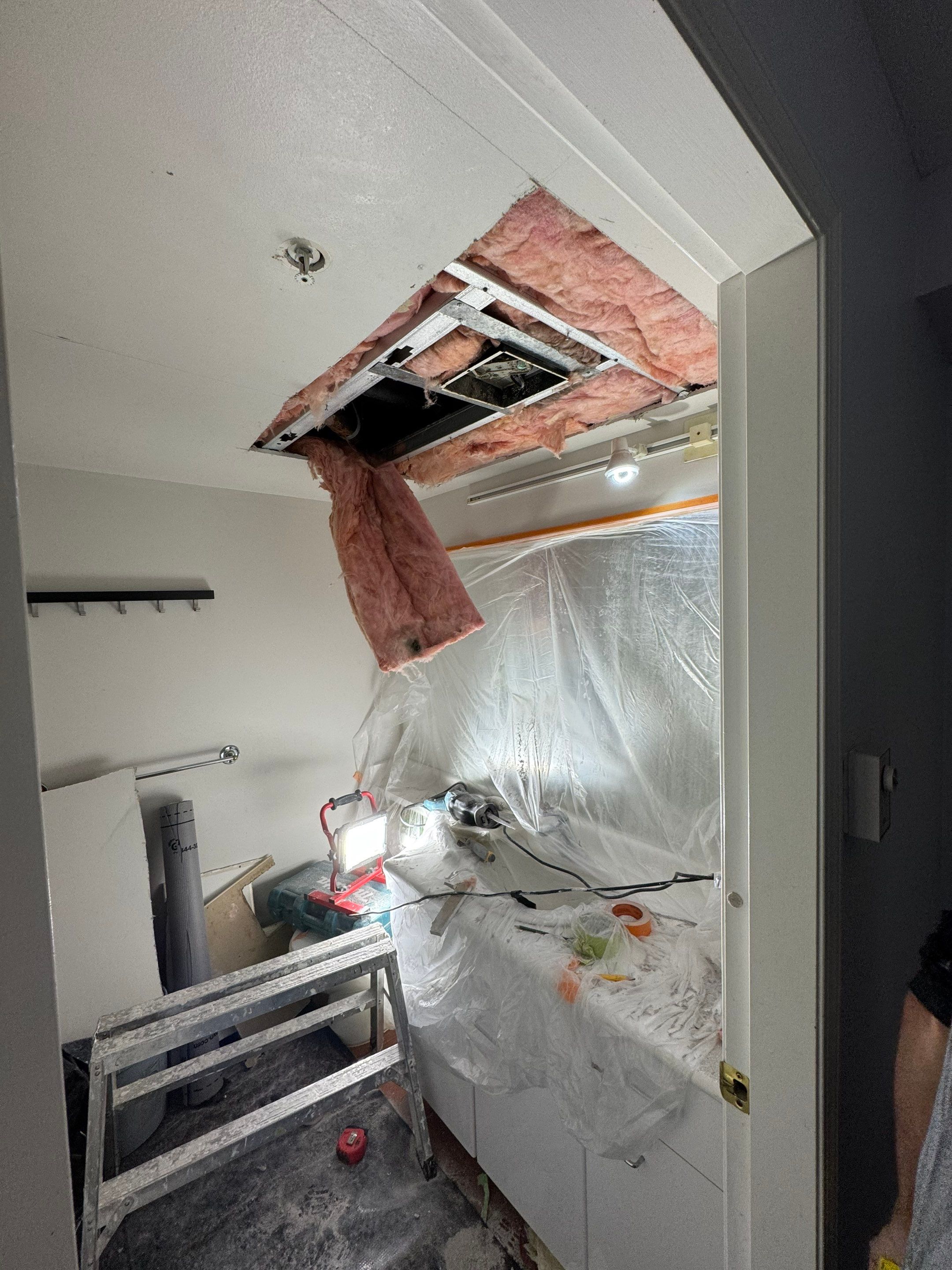 Water Damage Restoration Caused By Leaking Toilet  by YVR Construction Group