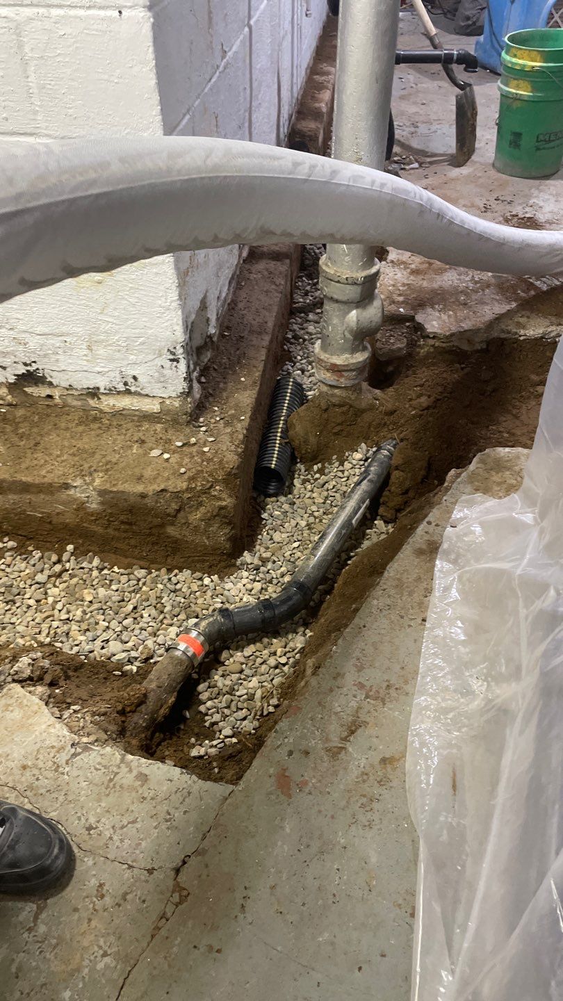 Interior Drain Tile & Yard French Drain in St. Paul, MN by Waterproofing Northeast