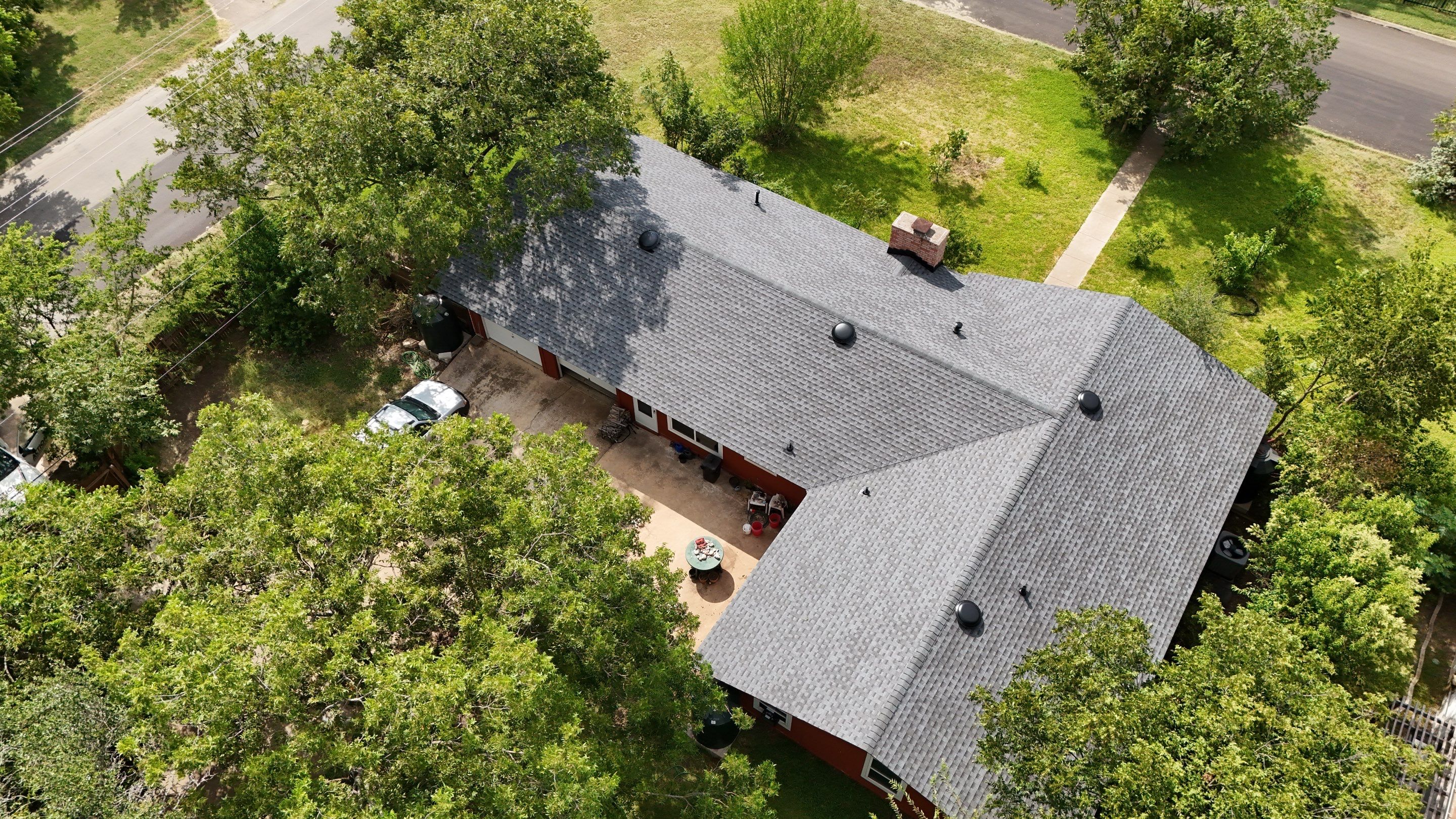 Residential Roof Replacement using GAF - HDZ - Pewter Gray by Action Exteriors Austin