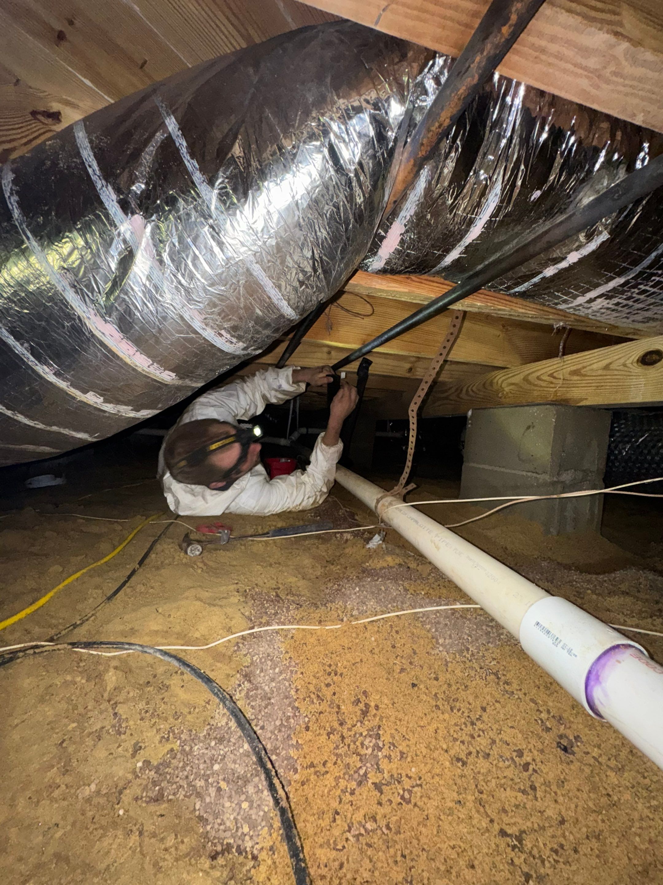 Project in Chesapeake by Patriot Crawl Space Repairs