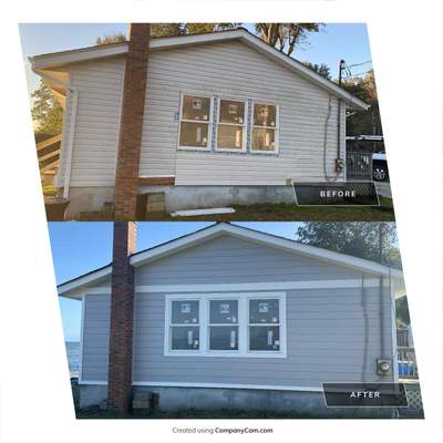 Siding Installation using JH Select Cedarmill Eased Edge