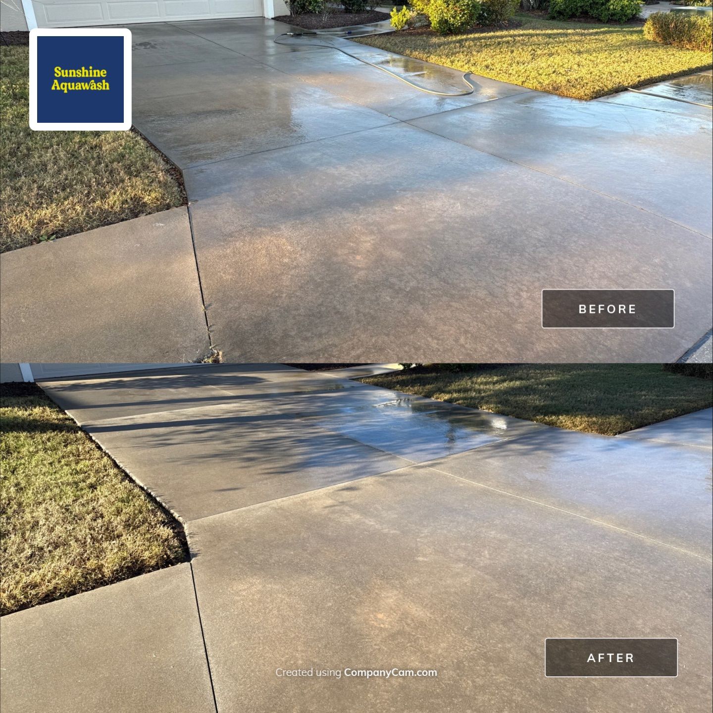 Driveway & Concrete Cleaning – River Sound Community, Bradenton, FL by Sunshine AquaWash