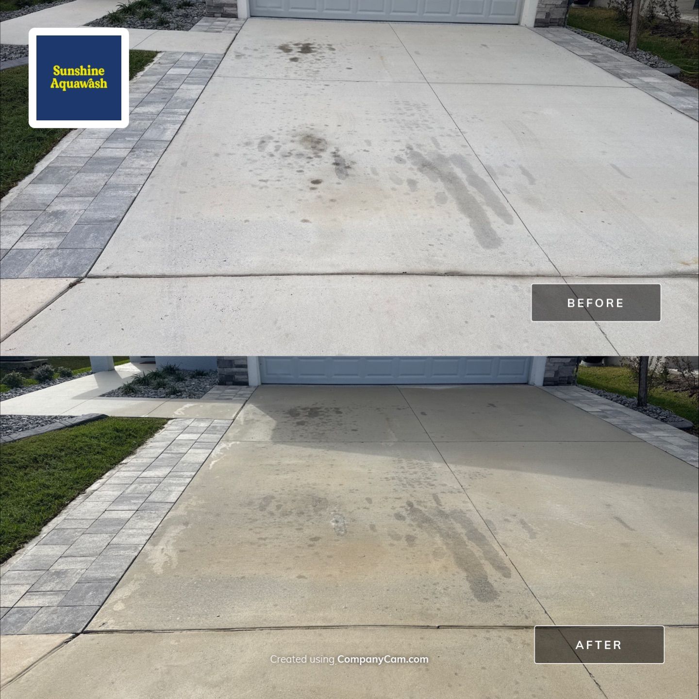 Concrete Oil Stain Removal – North River Ranch, Parrish, FL by Sunshine AquaWash
